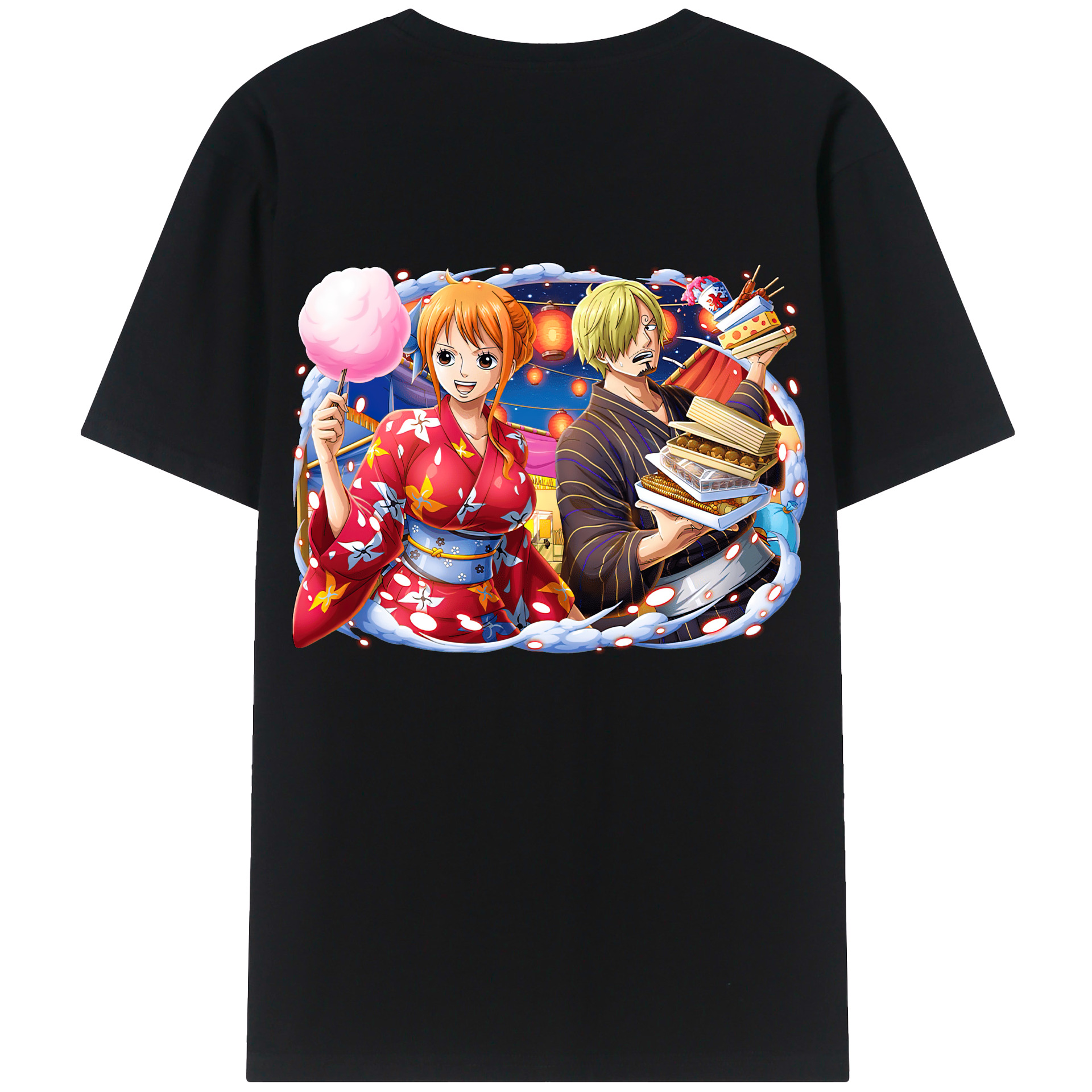 ワンピース サンジ ONE PIECE Sanji 綿100％半袖Tシャツ（背面プリント）
