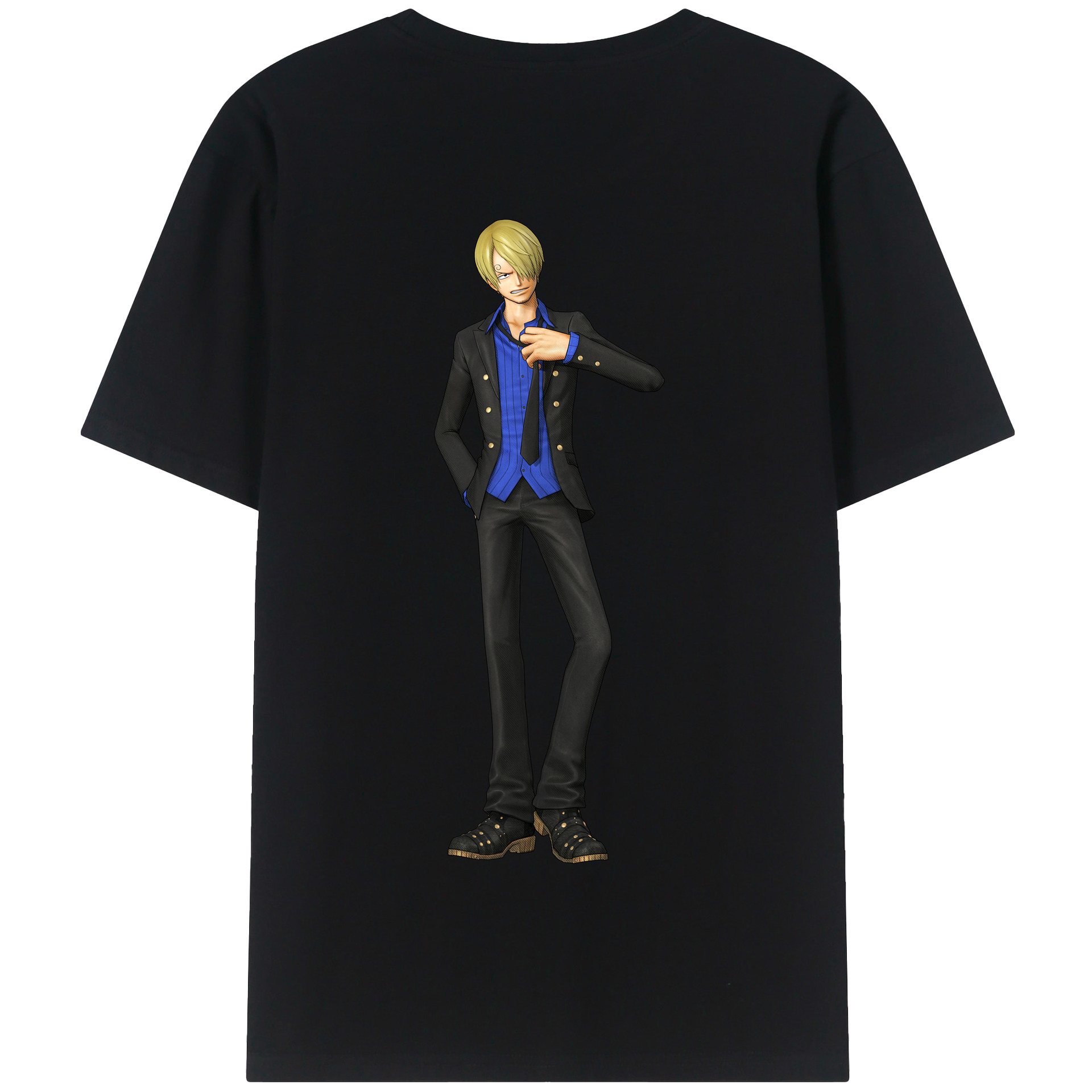 ワンピース サンジ ONE PIECE Sanji 綿100％半袖Tシャツ（背面プリント）