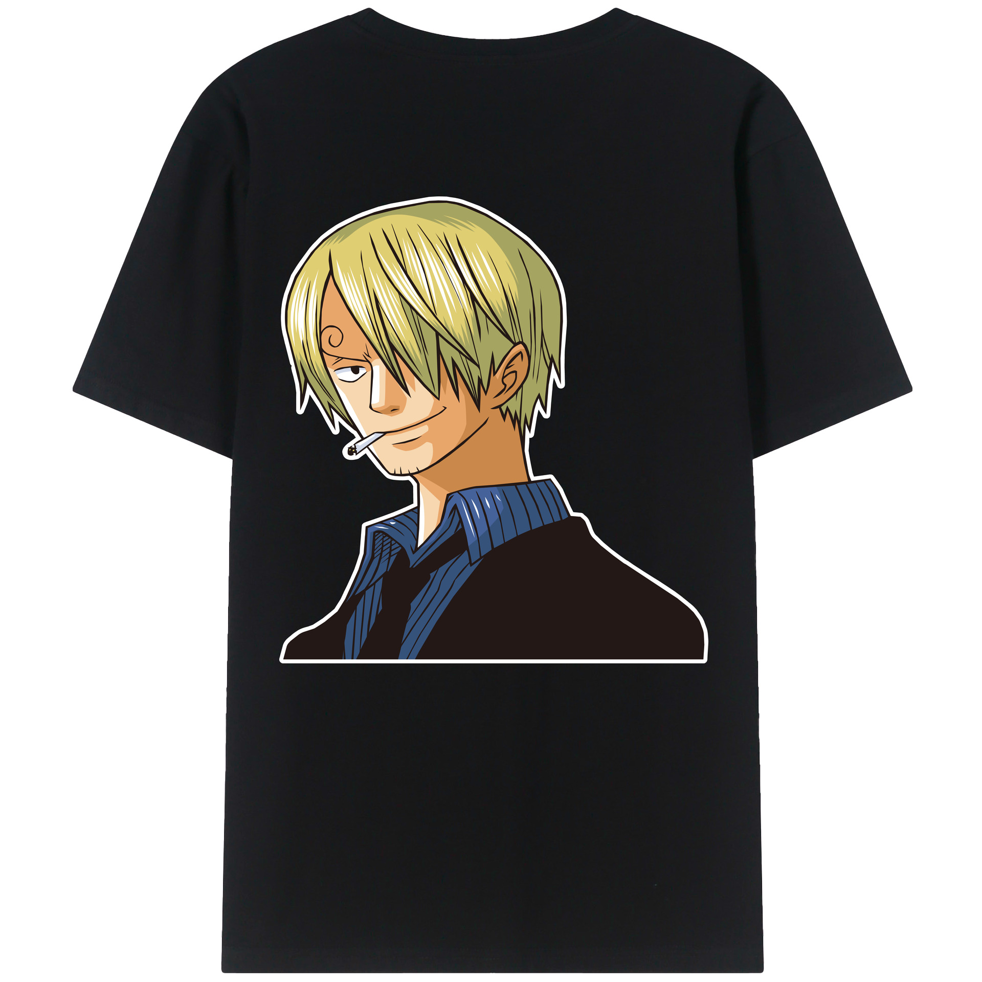 ワンピース サンジ ONE PIECE Sanji 綿100％半袖Tシャツ（背面プリント）