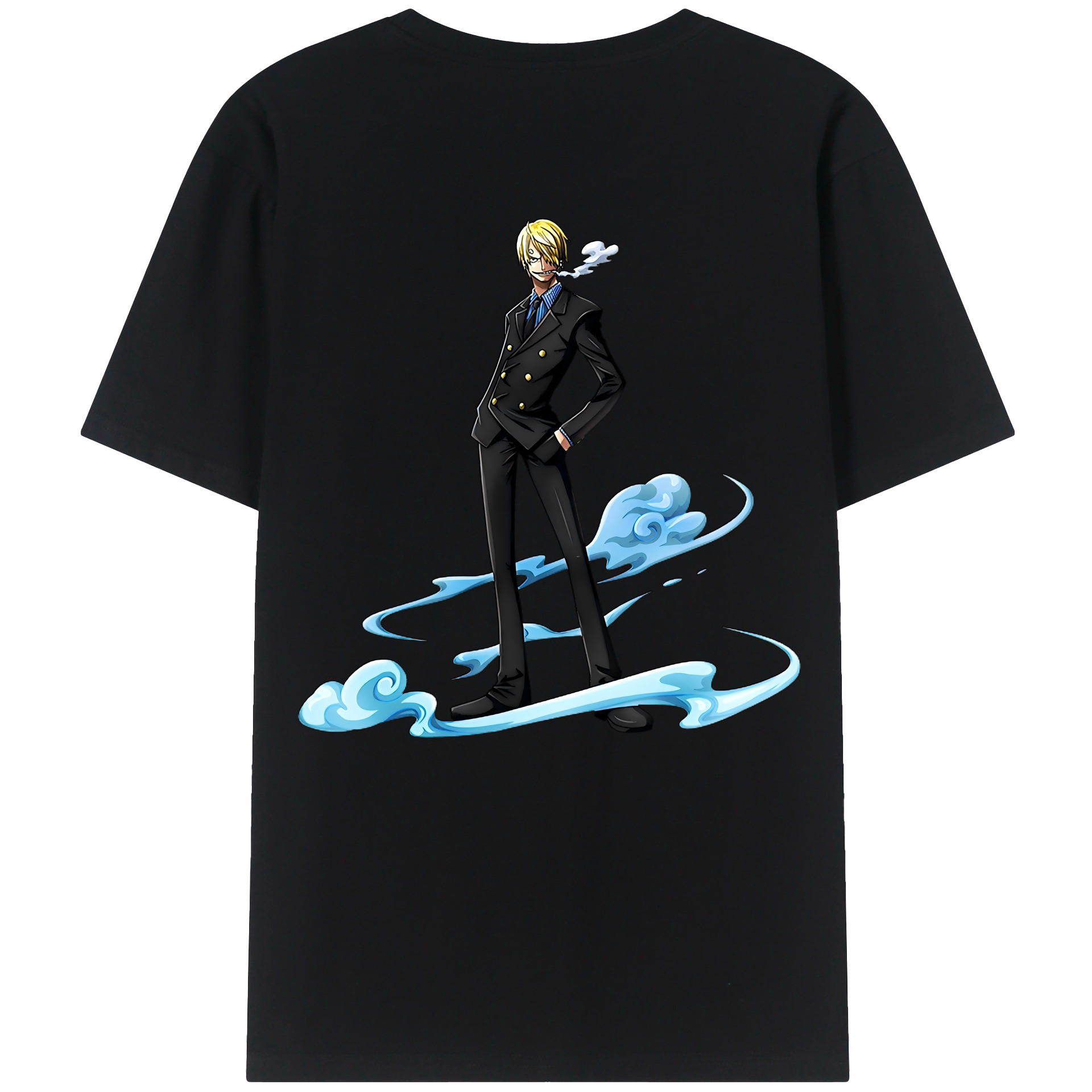 ワンピース サンジ ONE PIECE Sanji 綿100％半袖Tシャツ（背面プリント）