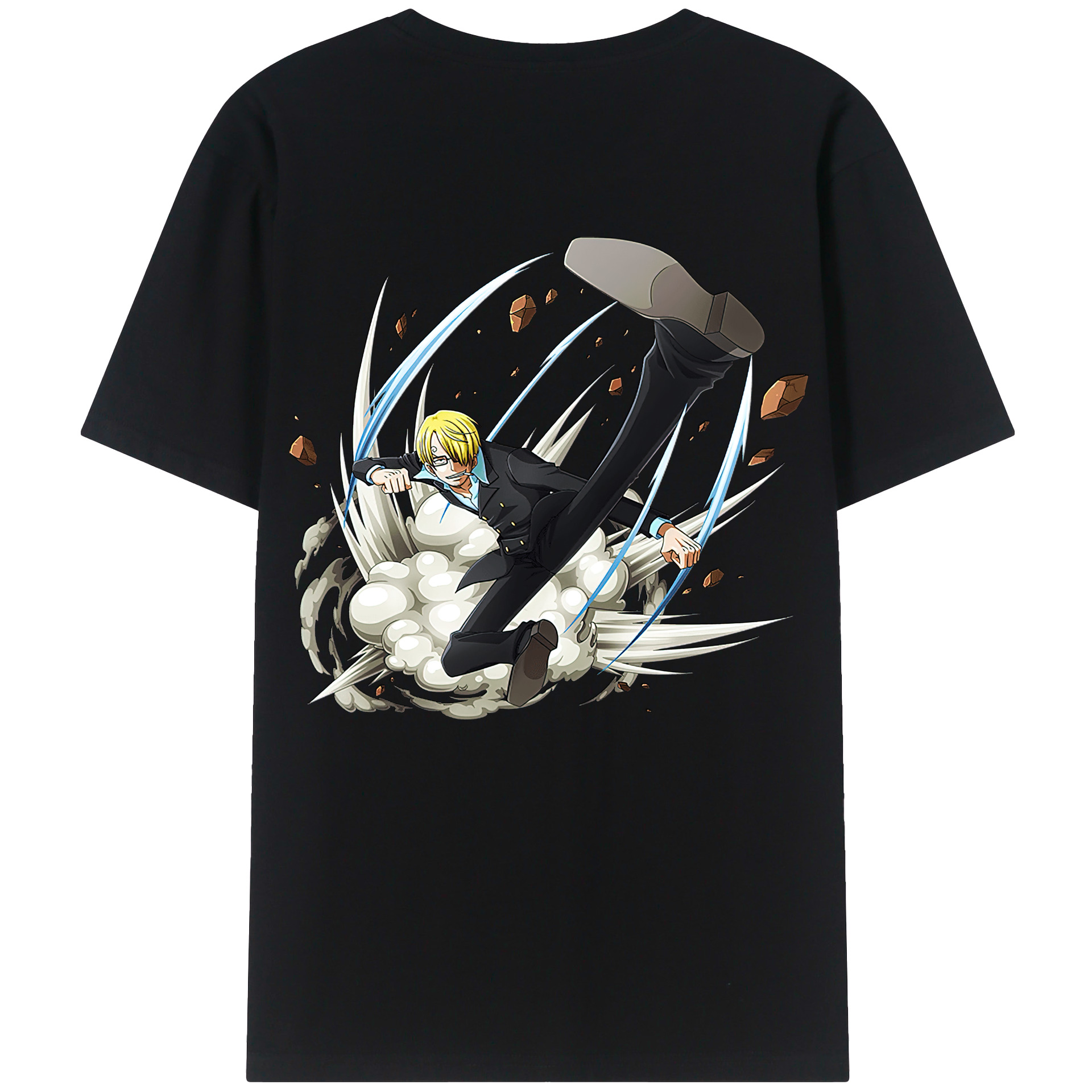 ワンピース サンジ ONE PIECE Sanji 綿100％半袖Tシャツ（背面プリント）