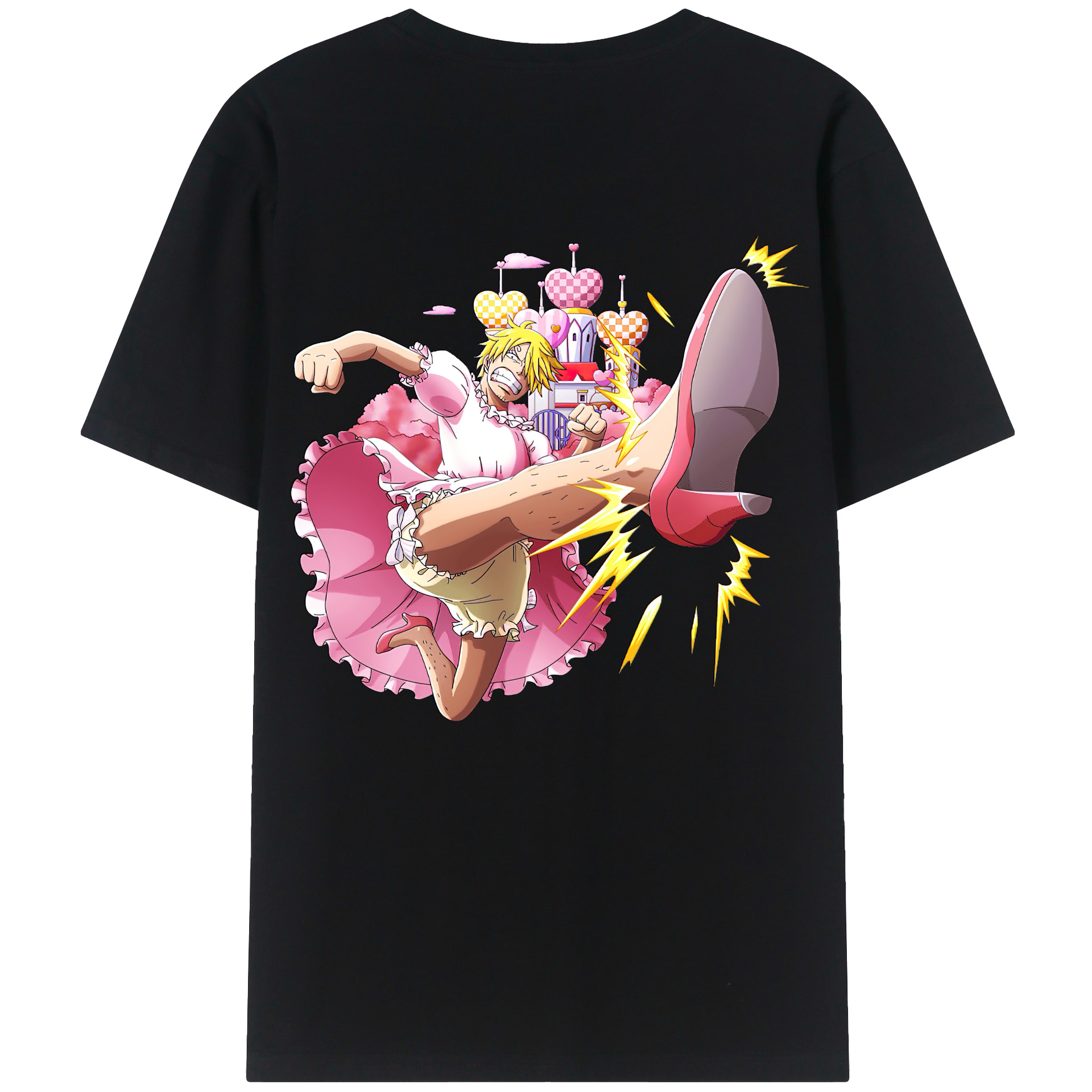 ワンピース サンジ ONE PIECE Sanji 綿100％半袖Tシャツ（背面プリント）