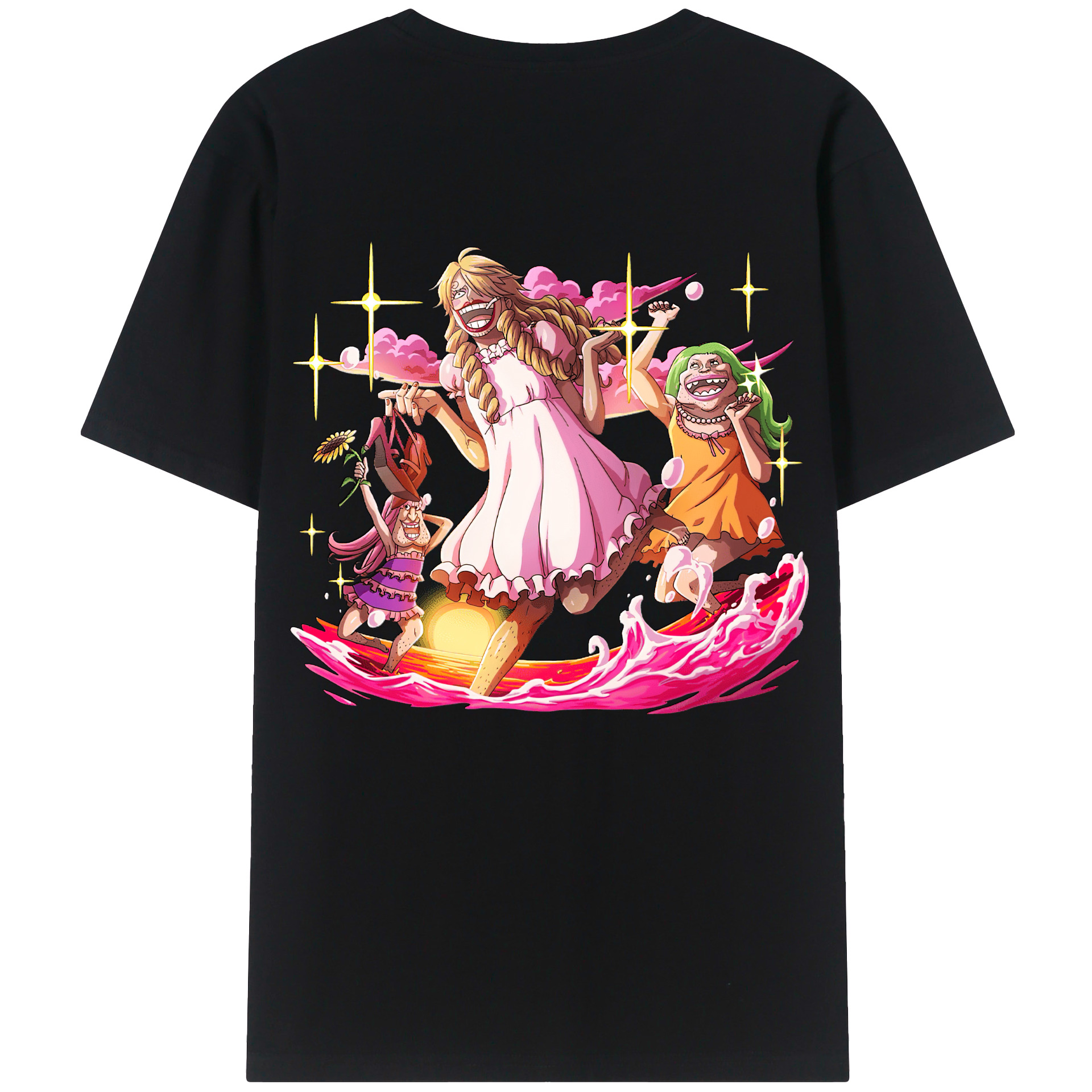 ワンピース サンジ ONE PIECE Sanji 綿100％半袖Tシャツ（背面プリント）