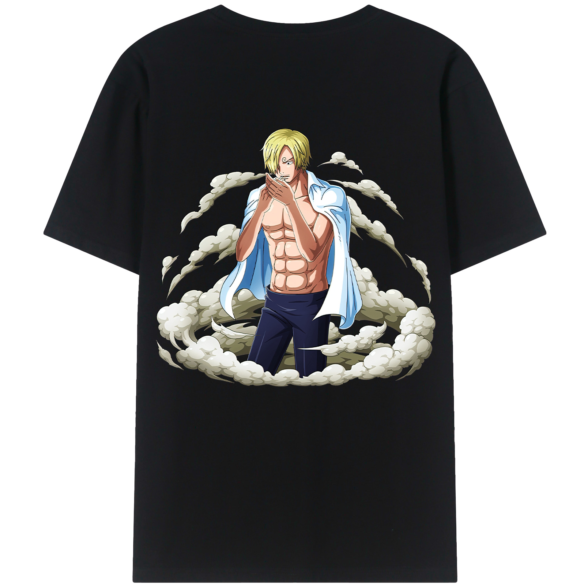 ワンピース サンジ ONE PIECE Sanji 綿100％半袖Tシャツ（背面プリント）
