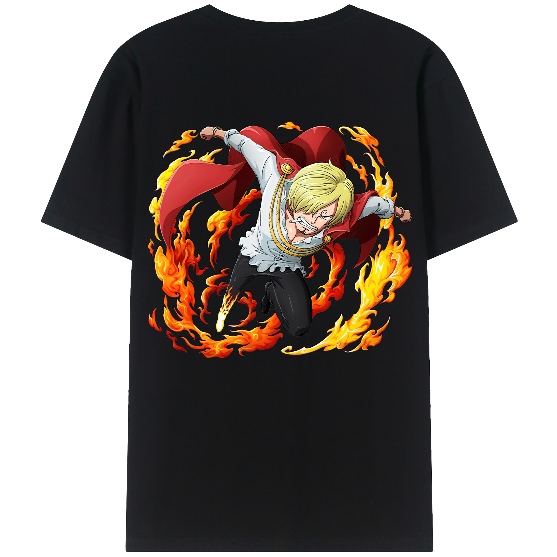 ワンピース サンジ ONE PIECE Sanji 綿100％半袖Tシャツ（背面プリント）