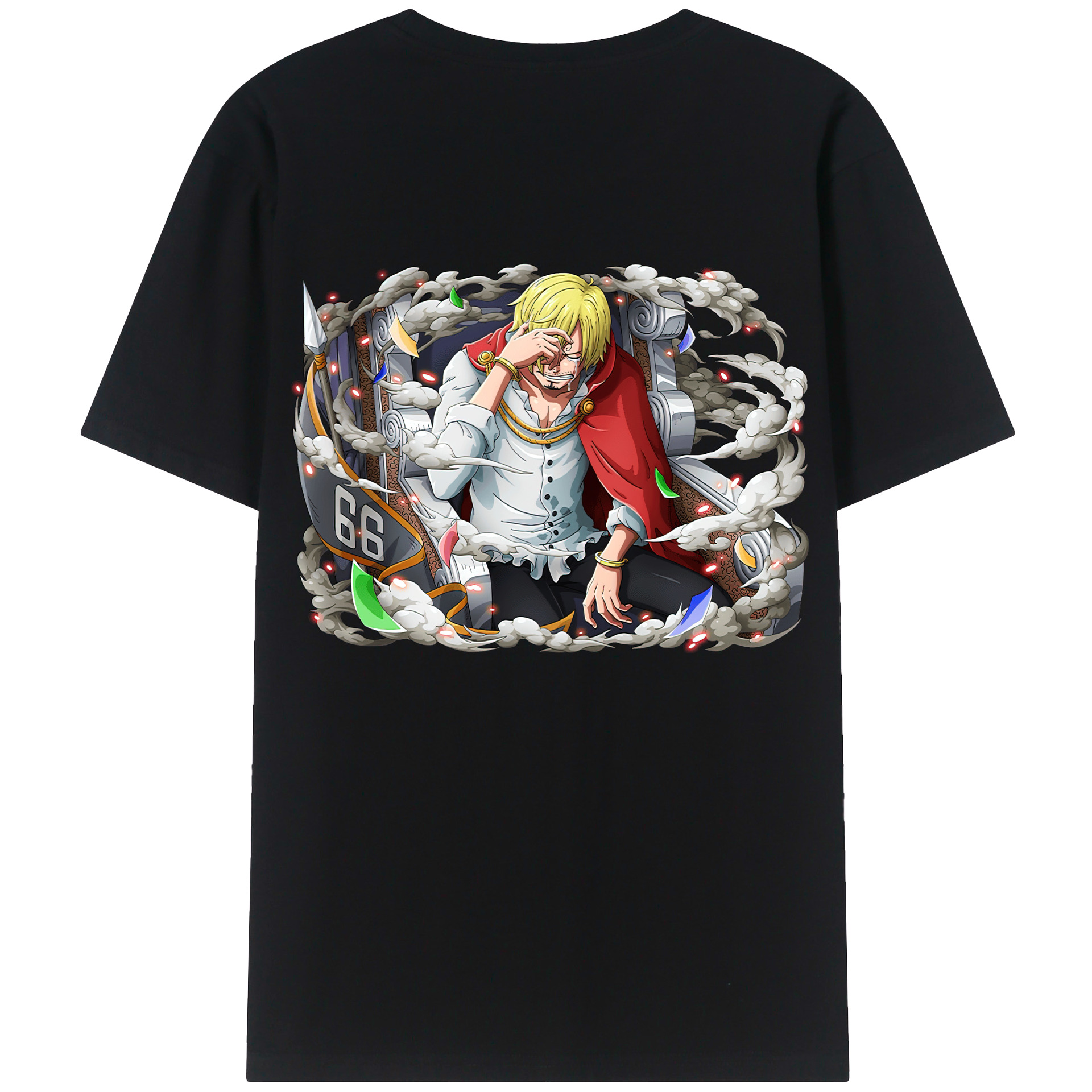 ワンピース サンジ ONE PIECE Sanji 綿100％半袖Tシャツ（背面プリント）