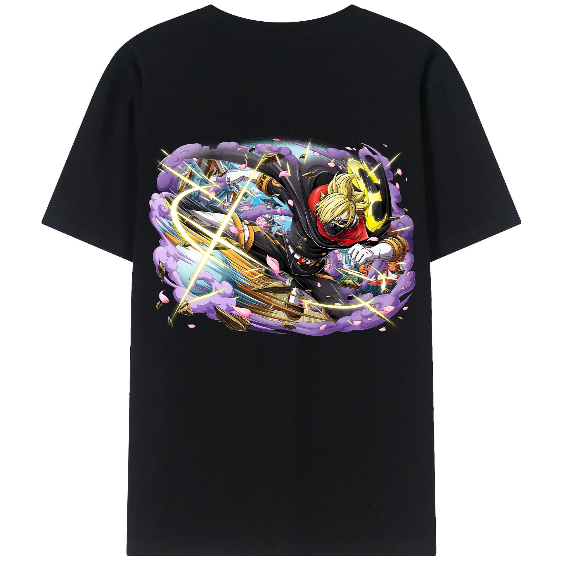 ワンピース サンジ ONE PIECE Sanji 綿100％半袖Tシャツ（背面プリント）