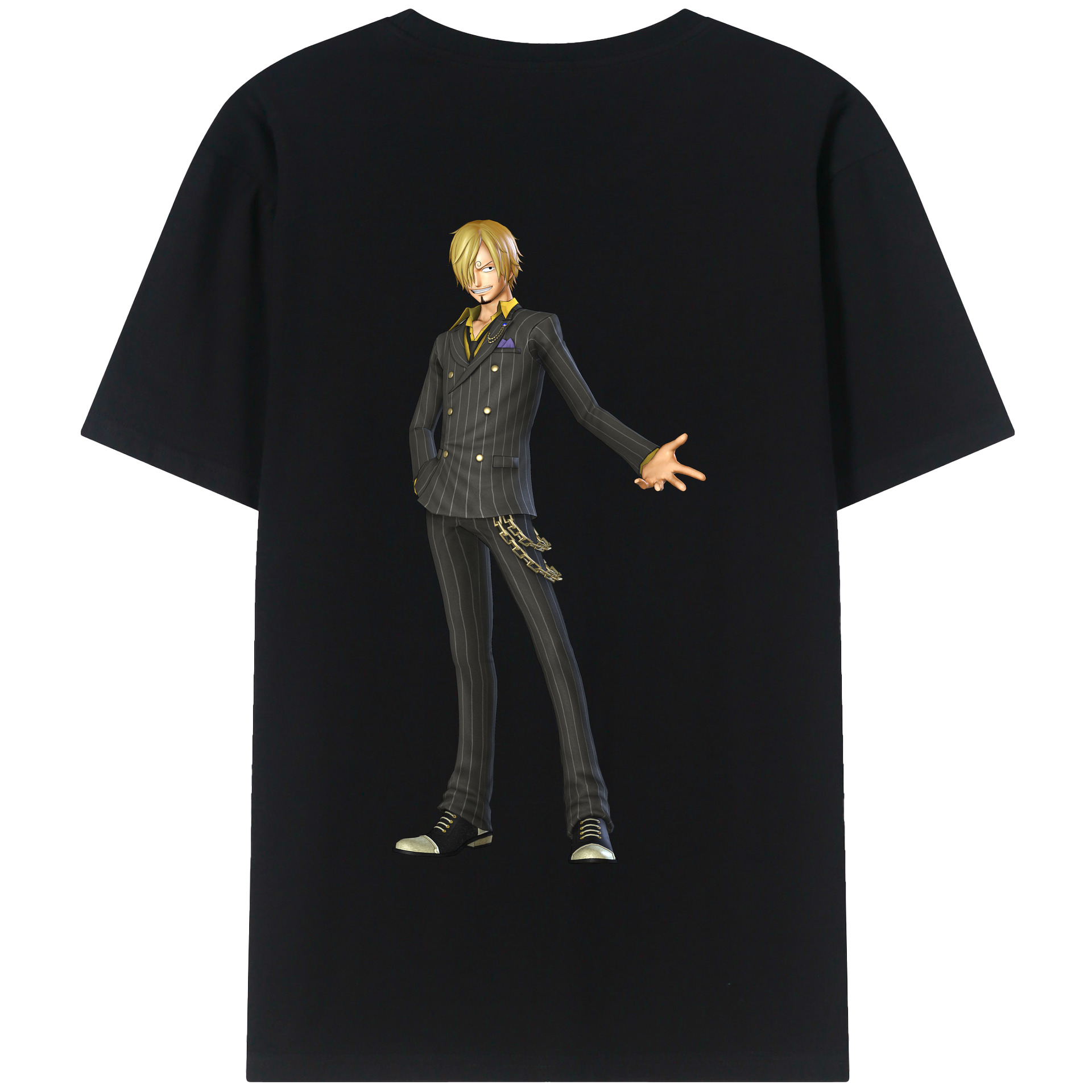 ワンピース サンジ ONE PIECE Sanji 綿100％半袖Tシャツ（背面プリント）