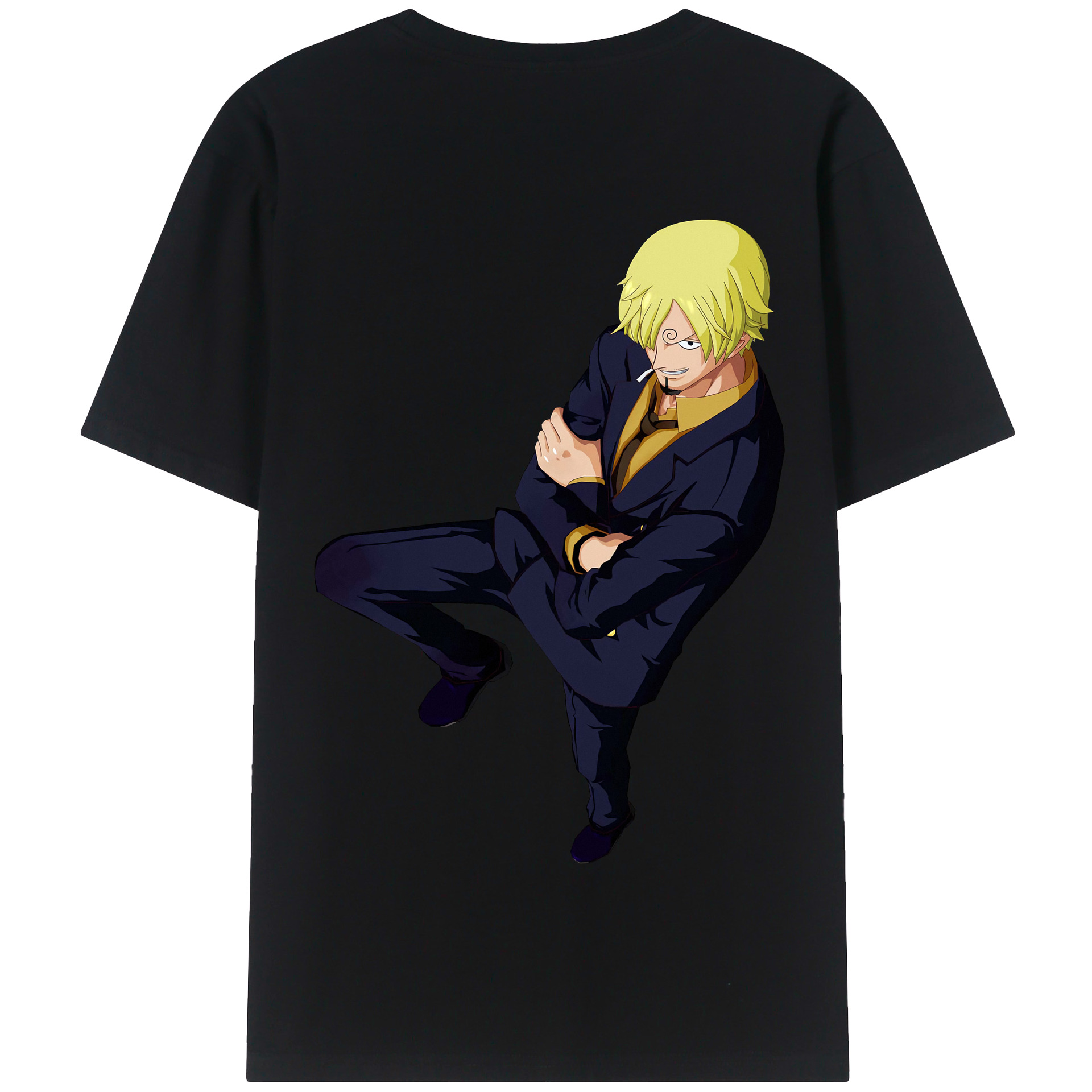 ワンピース サンジ ONE PIECE Sanji 綿100％半袖Tシャツ（背面プリント）