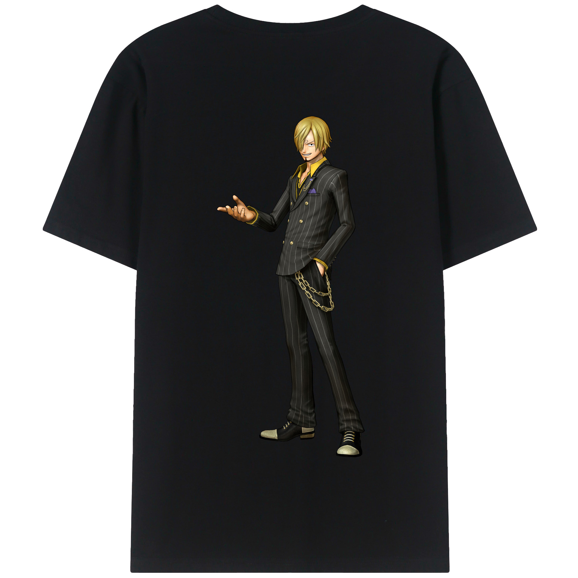 ワンピース サンジ ONE PIECE Sanji 綿100％半袖Tシャツ（背面プリント）