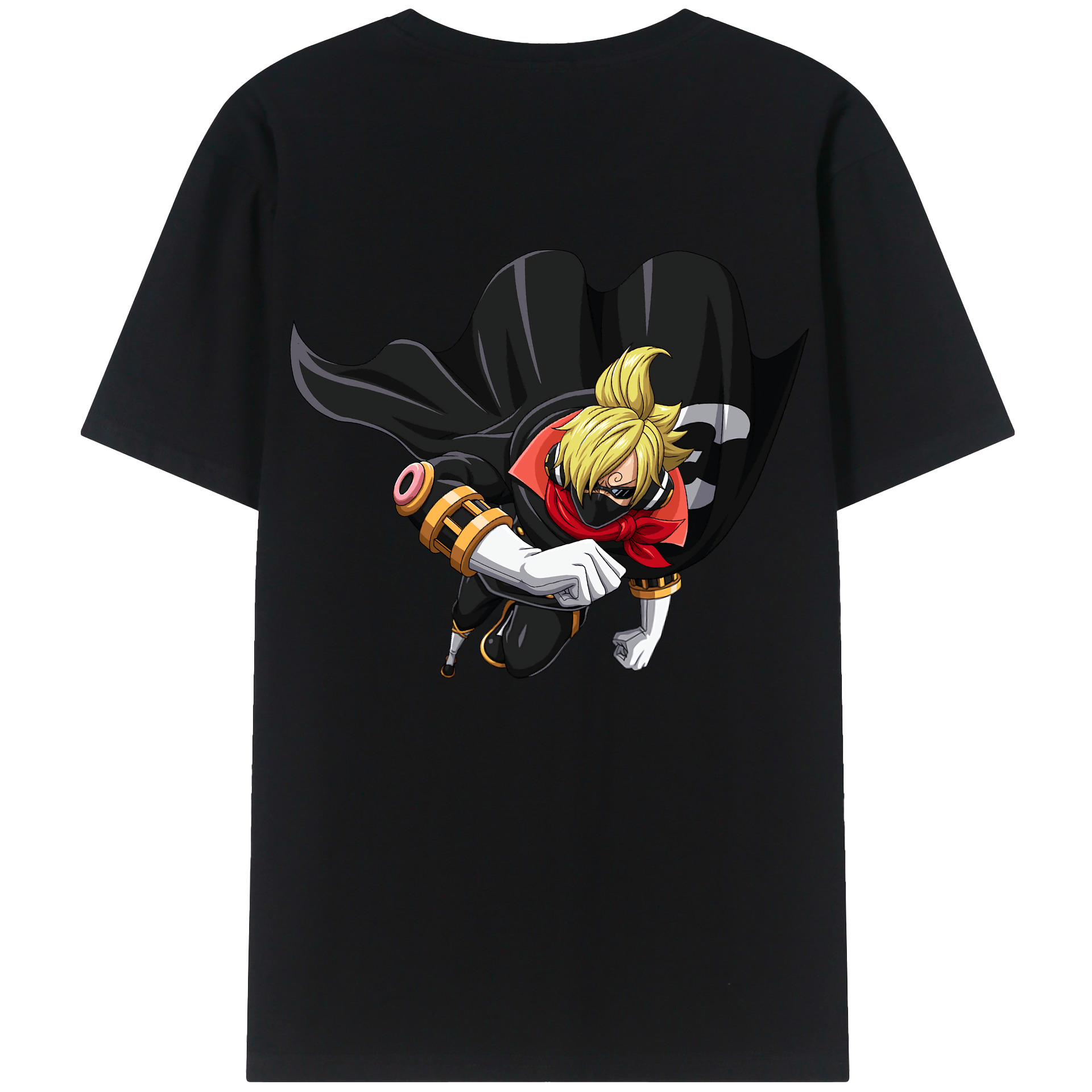 ワンピース サンジ ONE PIECE Sanji 綿100％半袖Tシャツ（背面プリント）
