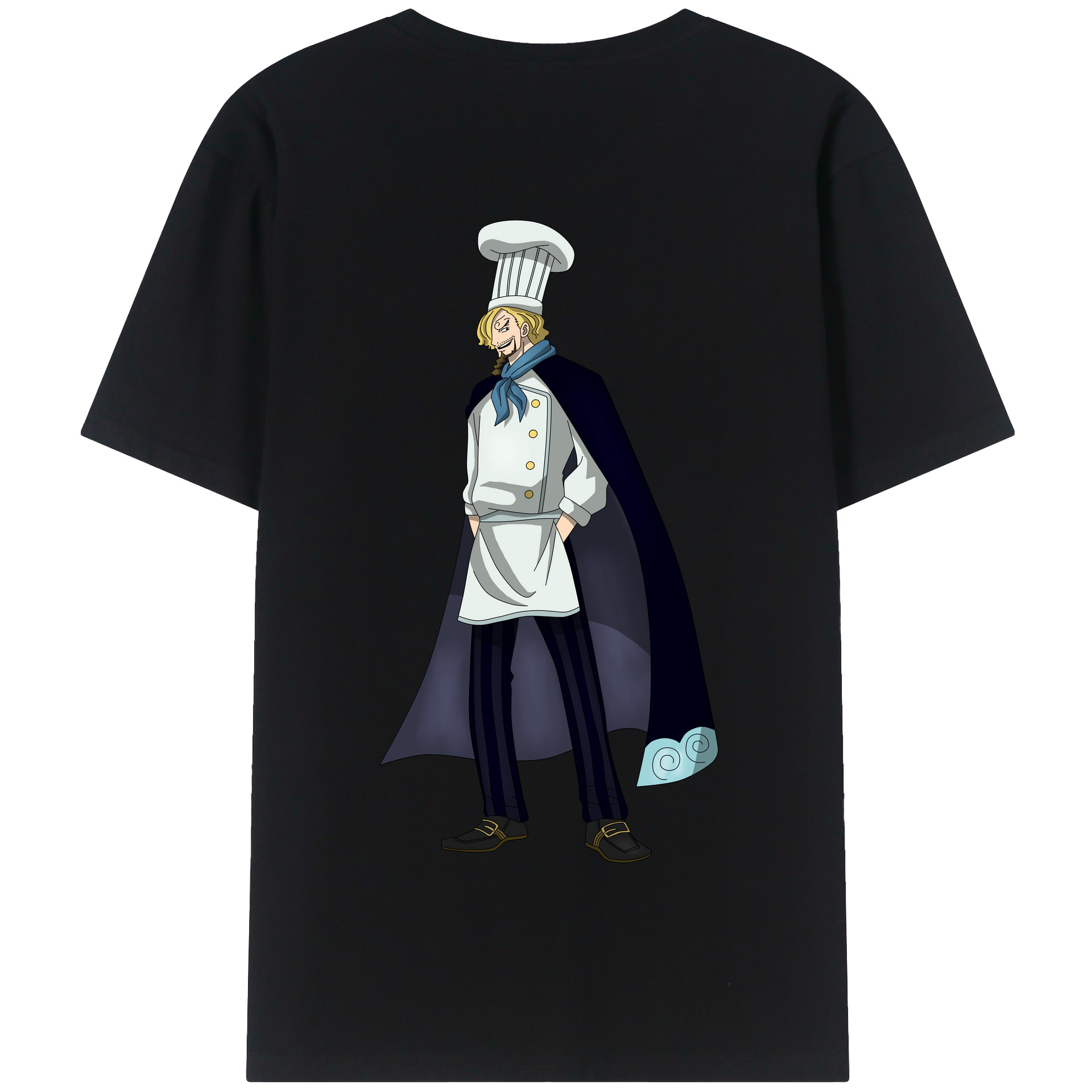 ワンピース サンジ ONE PIECE Sanji 綿100％半袖Tシャツ（背面プリント）