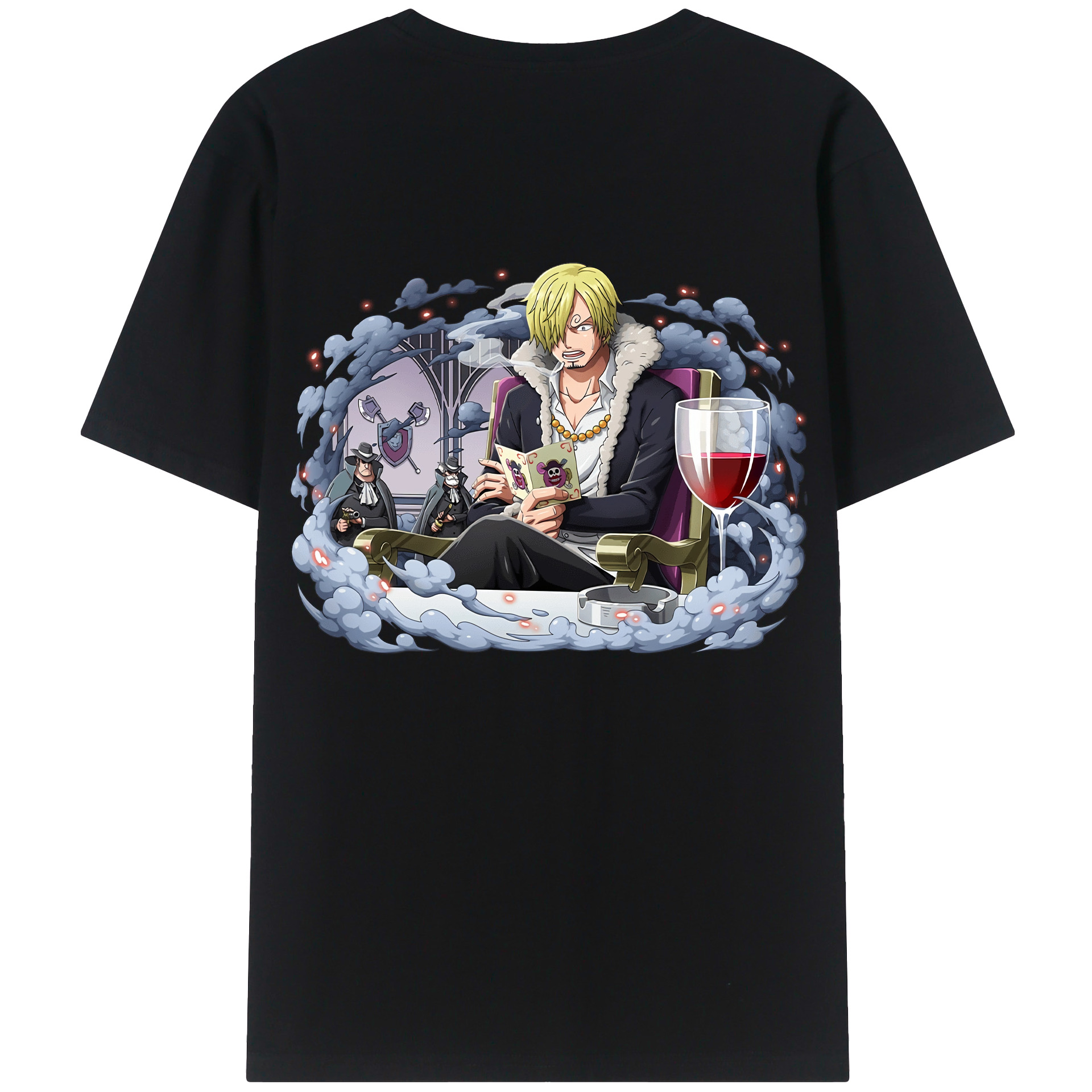 ワンピース サンジ ONE PIECE Sanji 綿100％半袖Tシャツ（背面プリント）
