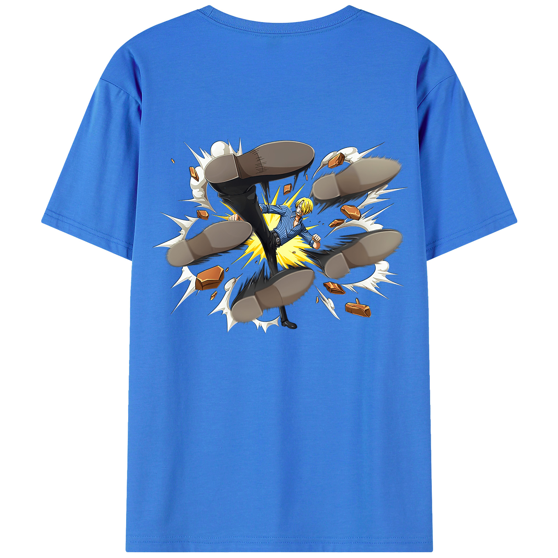 ワンピース サンジ ONE PIECE Sanji 綿100％半袖Tシャツ（背面プリント）