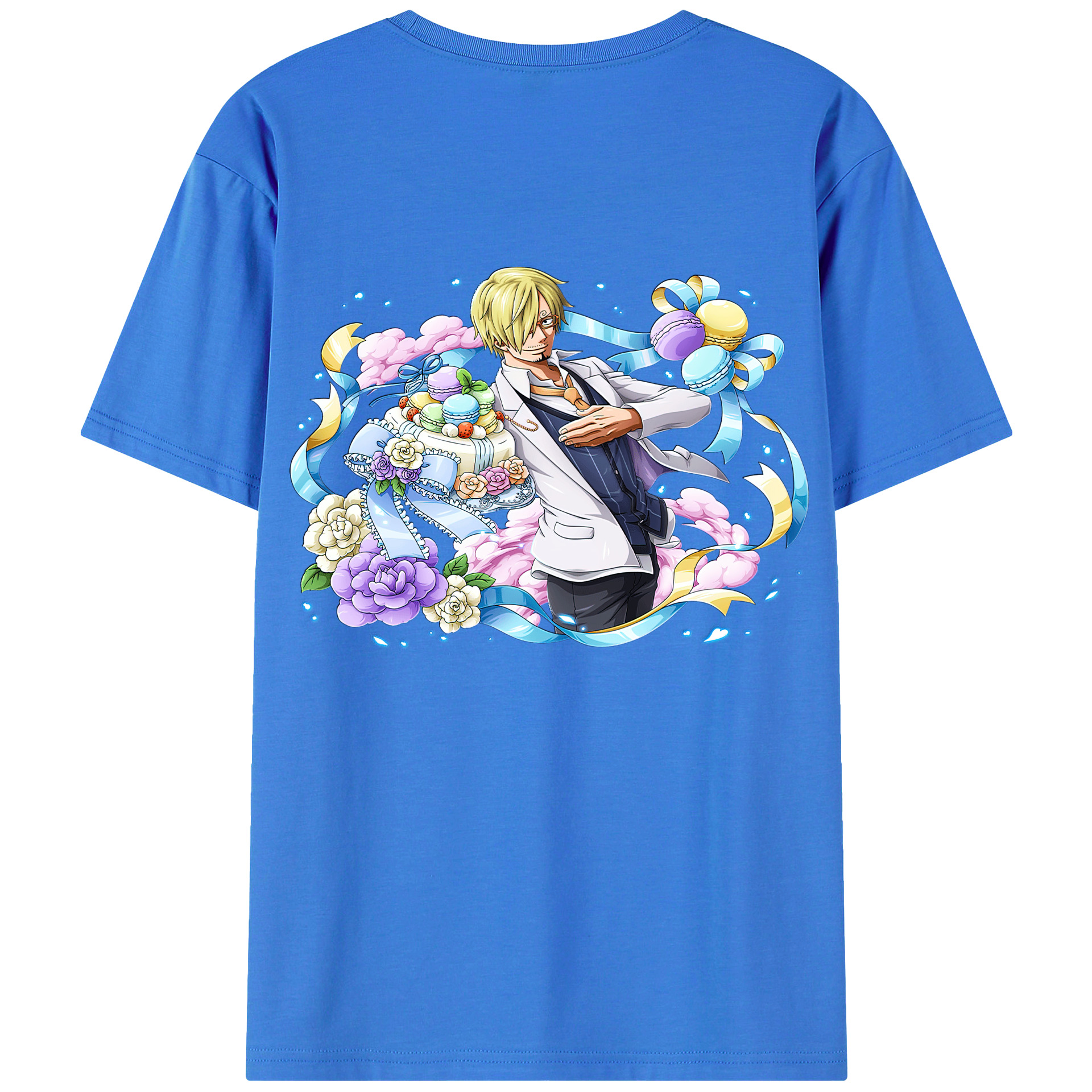 ワンピース サンジ ONE PIECE Sanji 綿100％半袖Tシャツ（背面プリント）