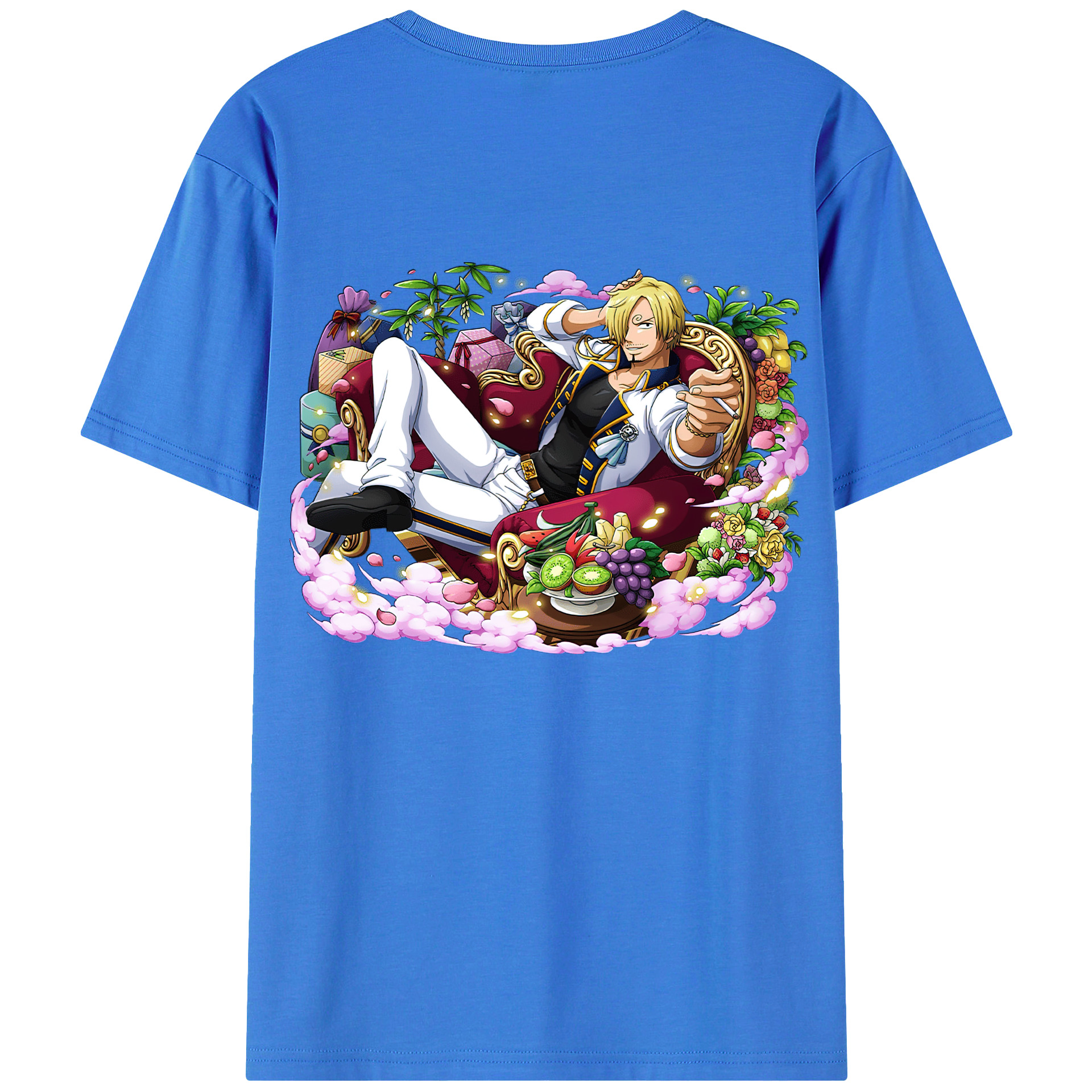 ワンピース サンジ ONE PIECE Sanji 綿100％半袖Tシャツ（背面プリント）