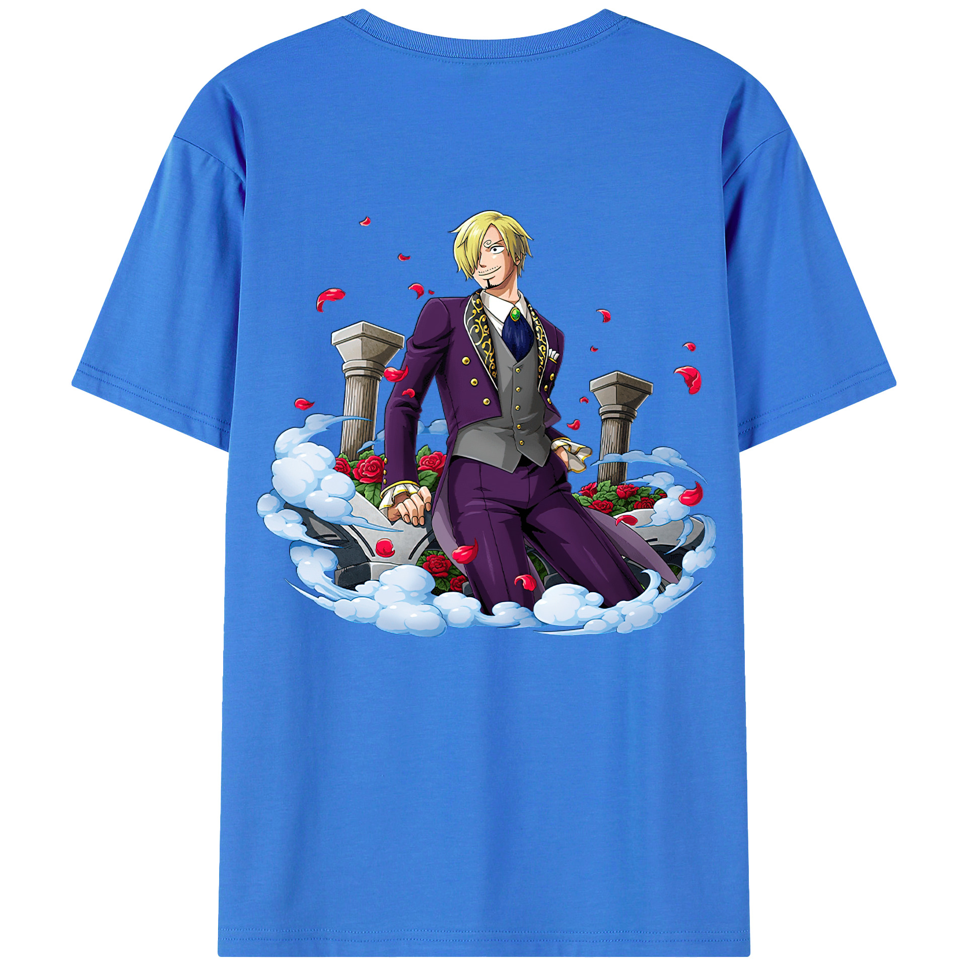 ワンピース サンジ ONE PIECE Sanji 綿100％半袖Tシャツ（背面プリント）
