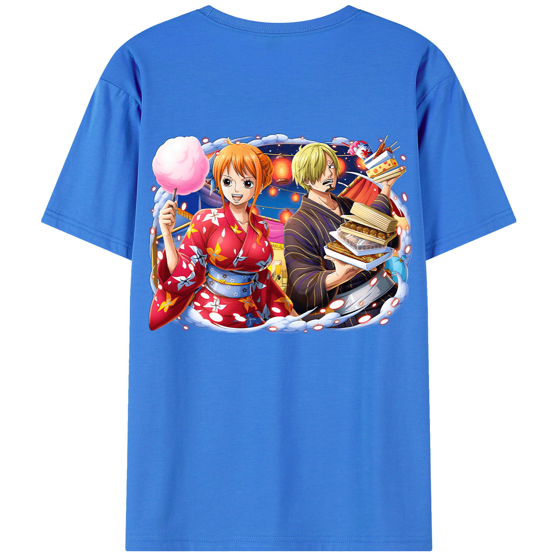 ワンピース サンジ ONE PIECE Sanji 綿100％半袖Tシャツ（背面プリント）