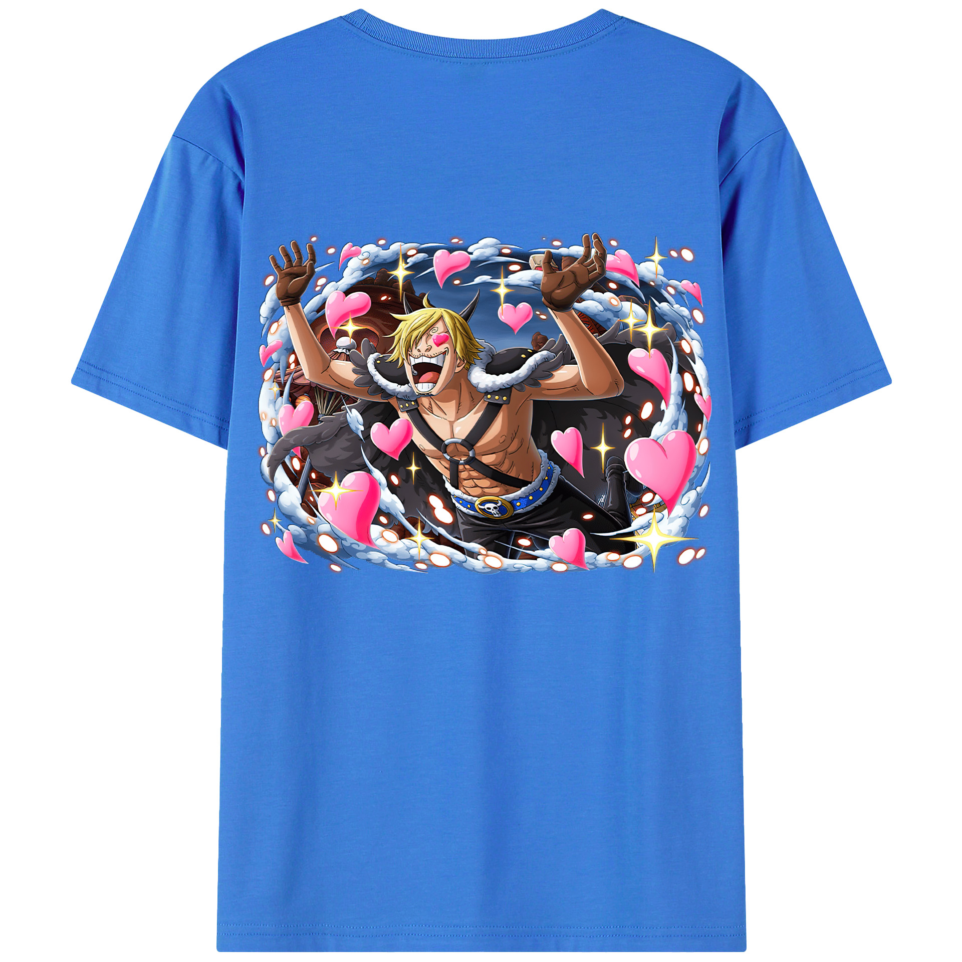 ワンピース サンジ ONE PIECE Sanji 綿100％半袖Tシャツ（背面プリント）