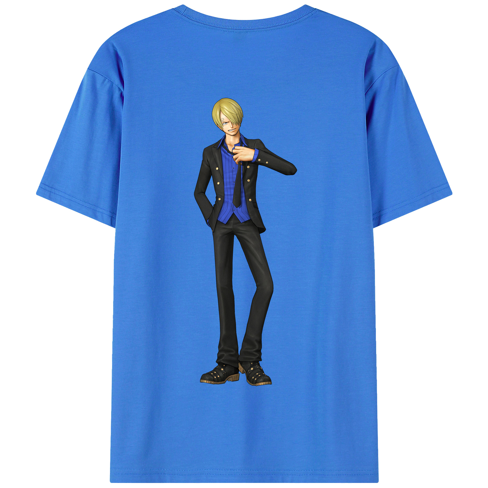 ワンピース サンジ ONE PIECE Sanji 綿100％半袖Tシャツ（背面プリント）
