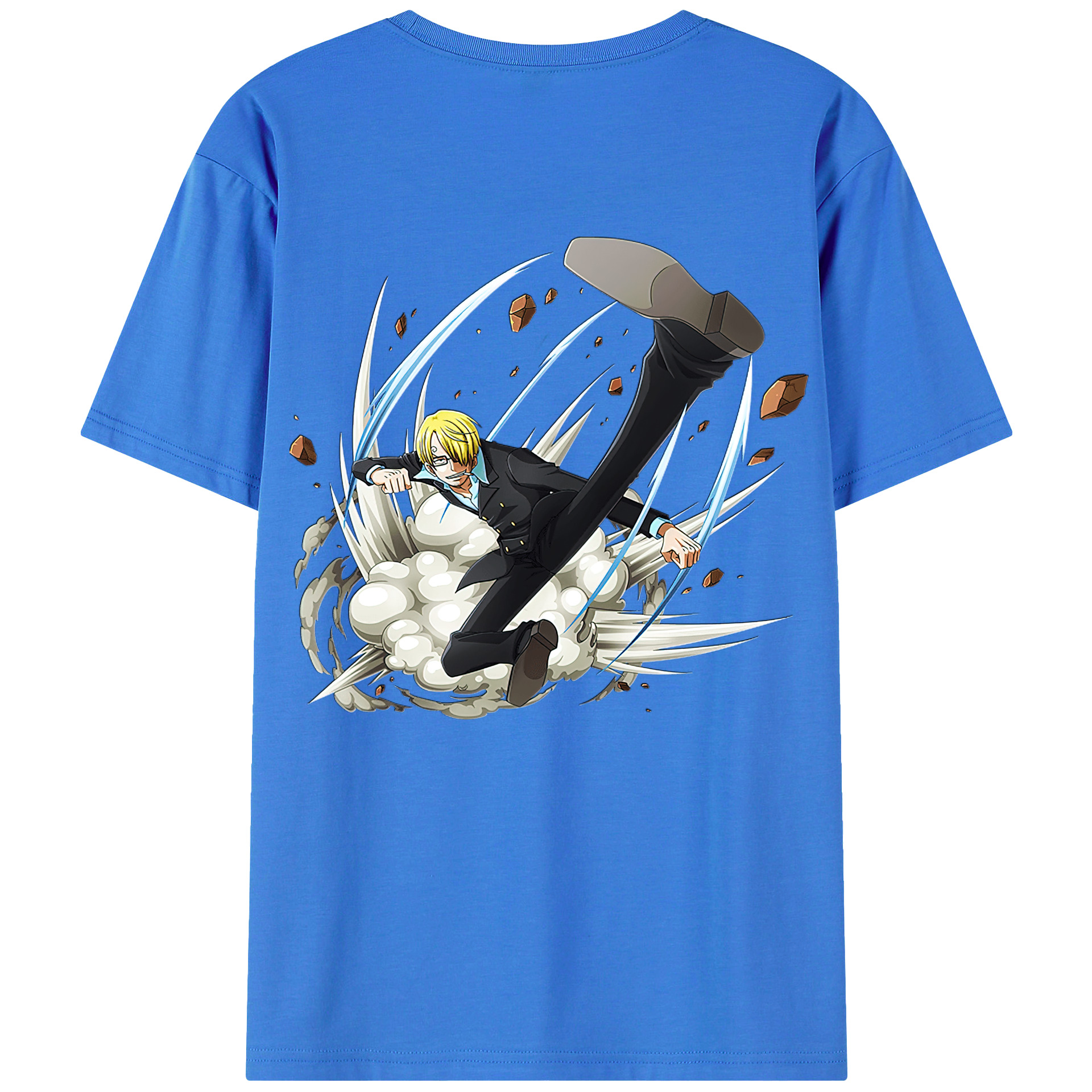 ワンピース サンジ ONE PIECE Sanji 綿100％半袖Tシャツ（背面プリント）