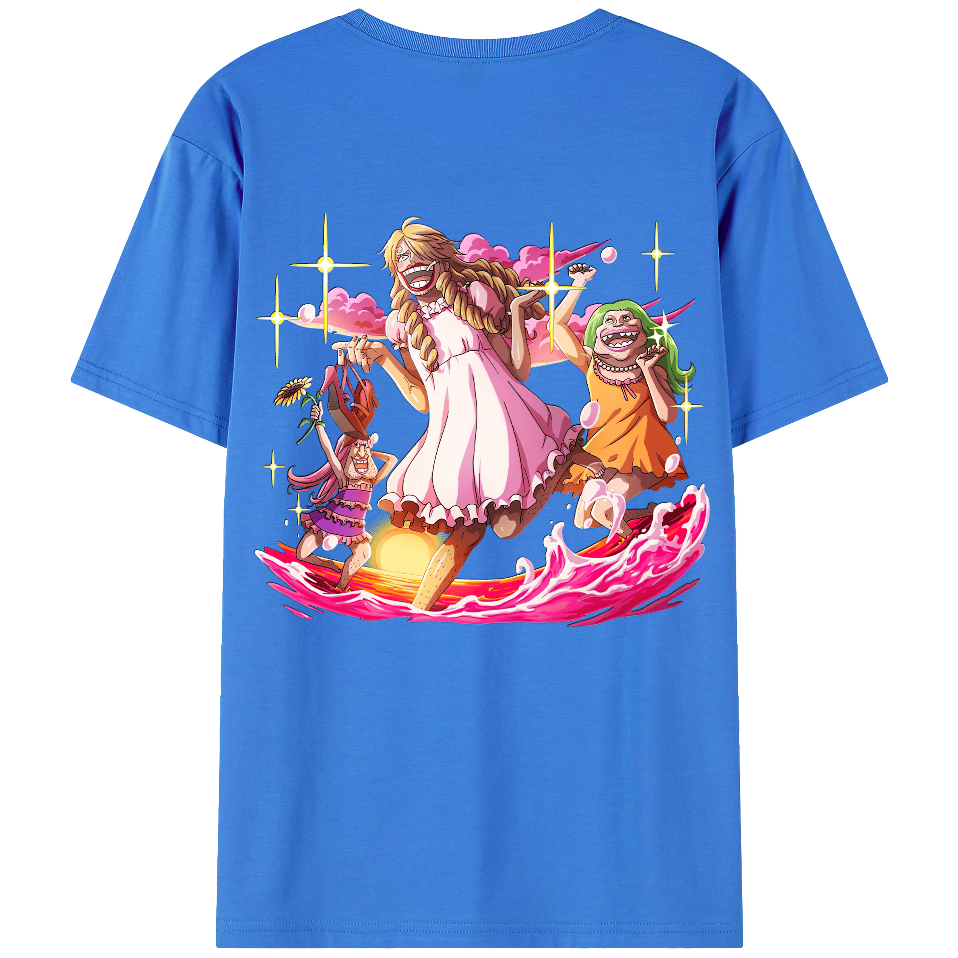 ワンピース サンジ ONE PIECE Sanji 綿100％半袖Tシャツ（背面プリント）