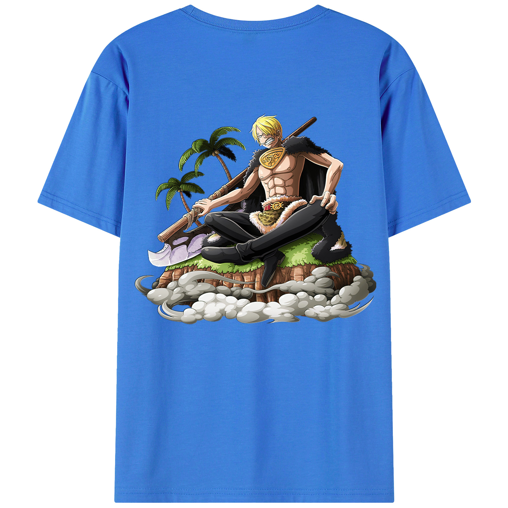 ワンピース サンジ ONE PIECE Sanji 綿100％半袖Tシャツ（背面プリント）