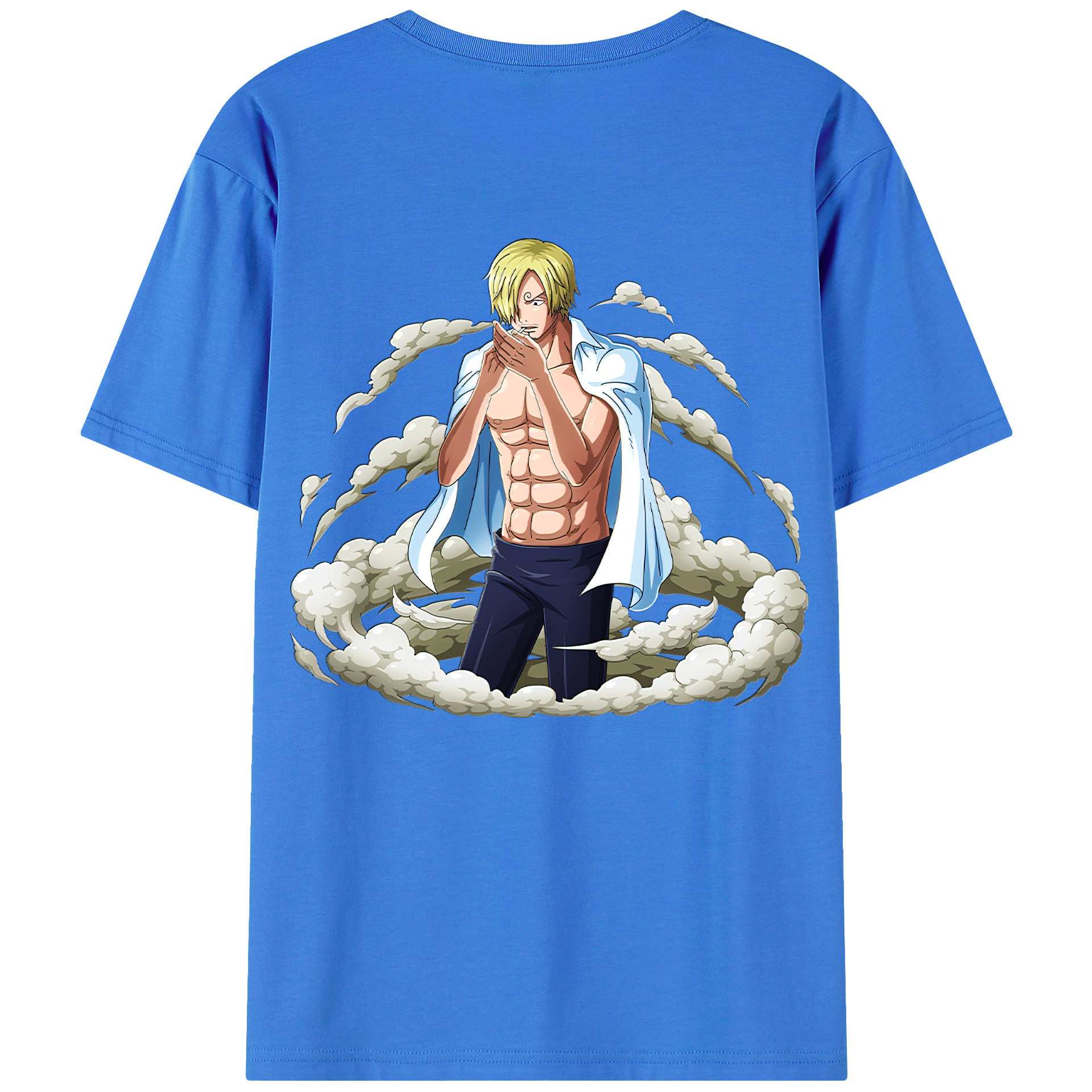 ワンピース サンジ ONE PIECE Sanji 綿100％半袖Tシャツ（背面プリント）