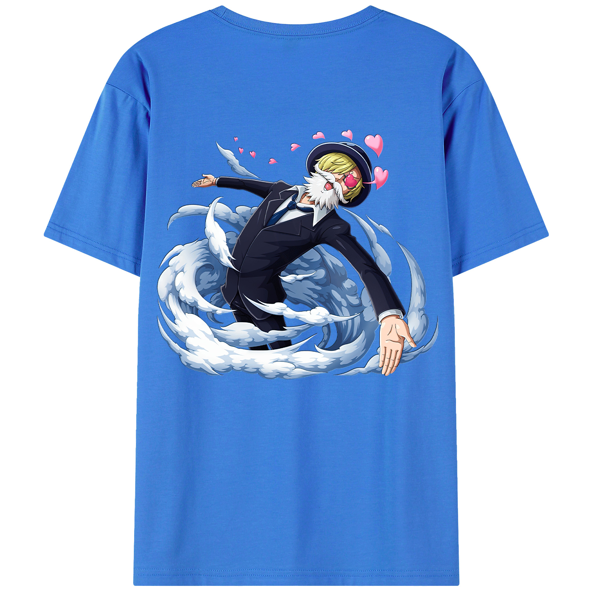 ワンピース サンジ ONE PIECE Sanji 綿100％半袖Tシャツ（背面プリント）