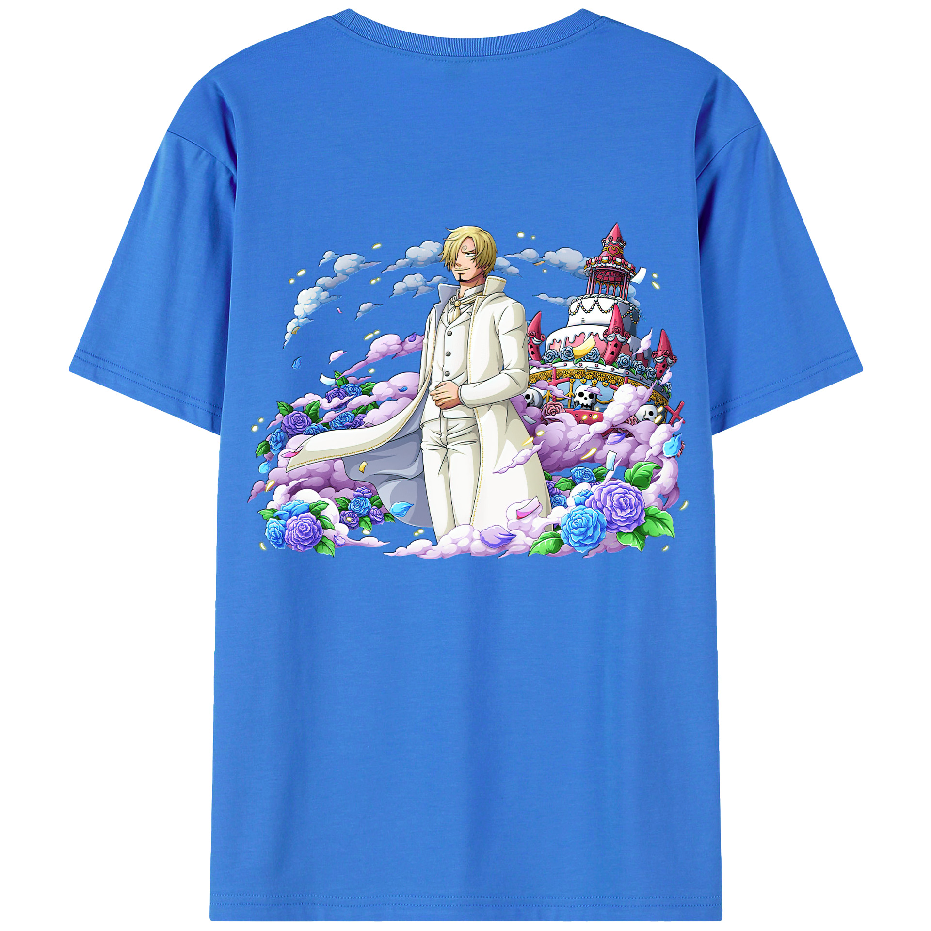 ワンピース サンジ ONE PIECE Sanji 綿100％半袖Tシャツ（背面プリント）