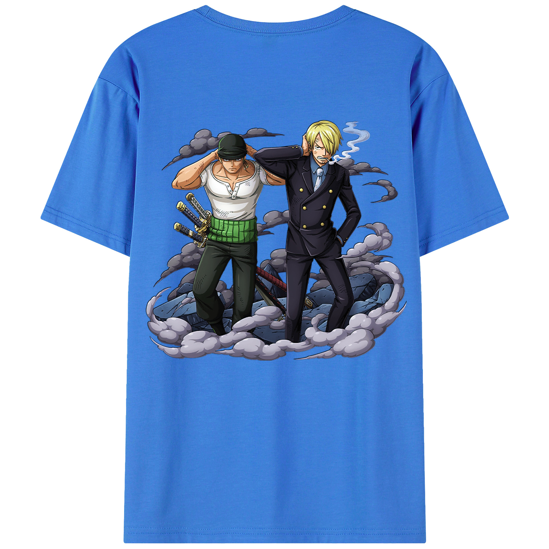 ワンピース サンジ ONE PIECE Sanji 綿100％半袖Tシャツ（背面プリント）