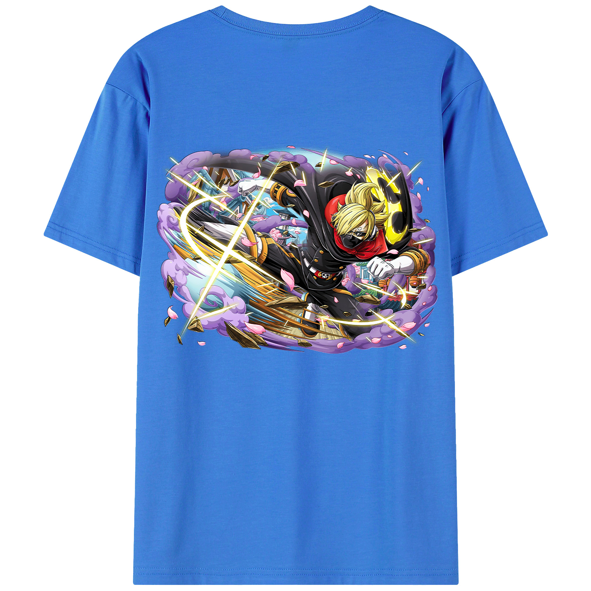 ワンピース サンジ ONE PIECE Sanji 綿100％半袖Tシャツ（背面プリント）