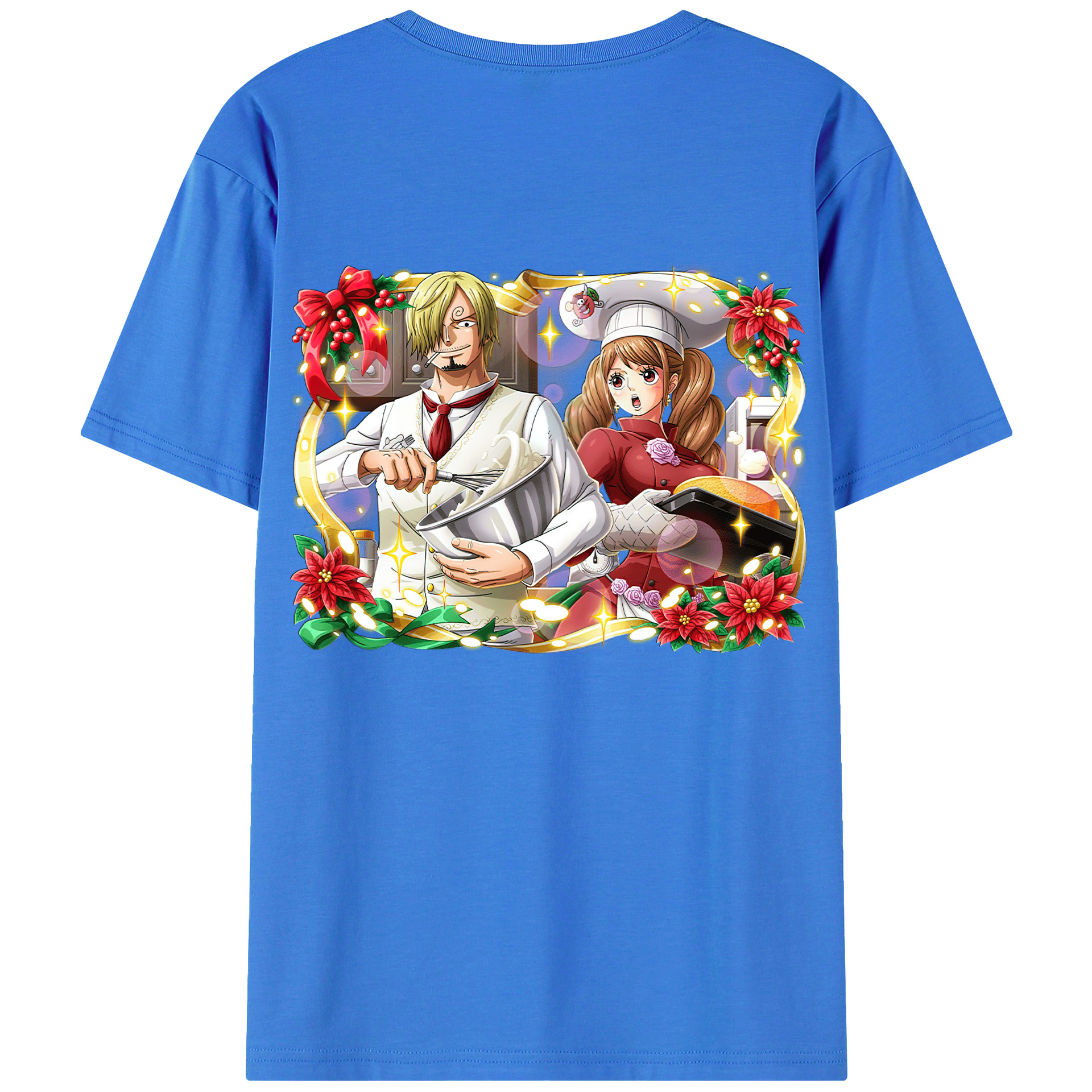 ワンピース サンジ ONE PIECE Sanji 綿100％半袖Tシャツ（背面プリント）
