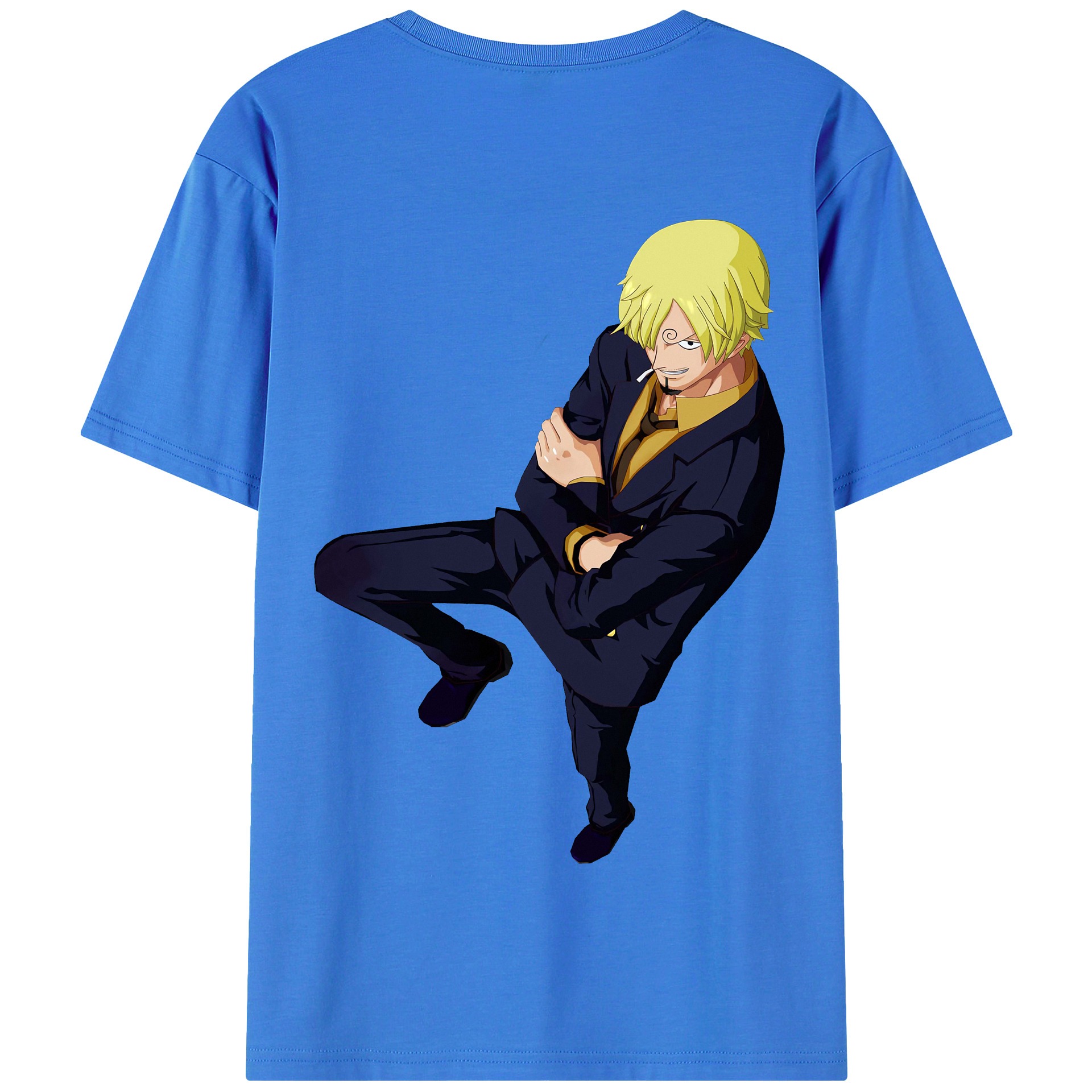 ワンピース サンジ ONE PIECE Sanji 綿100％半袖Tシャツ（背面プリント）
