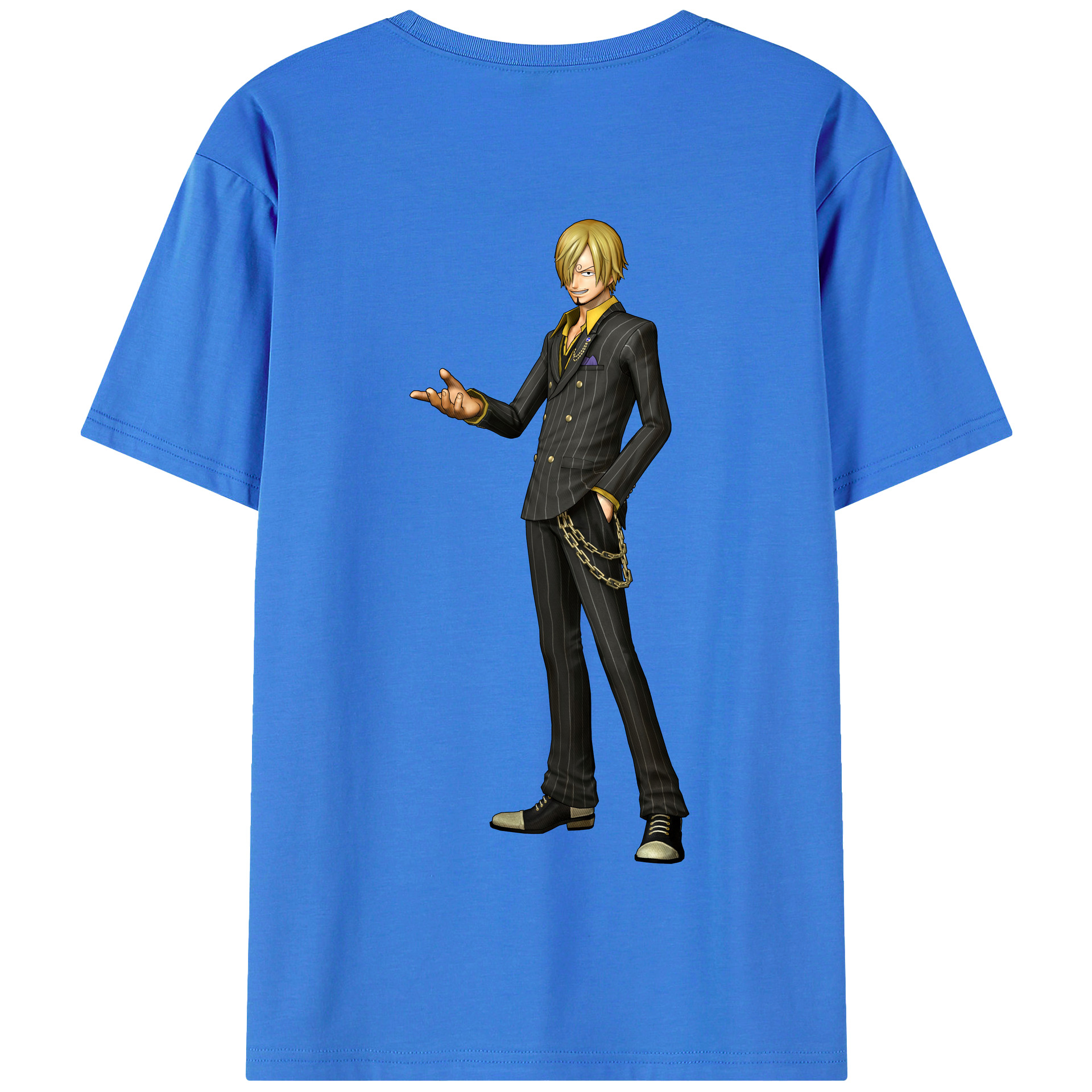ワンピース サンジ ONE PIECE Sanji 綿100％半袖Tシャツ（背面プリント）