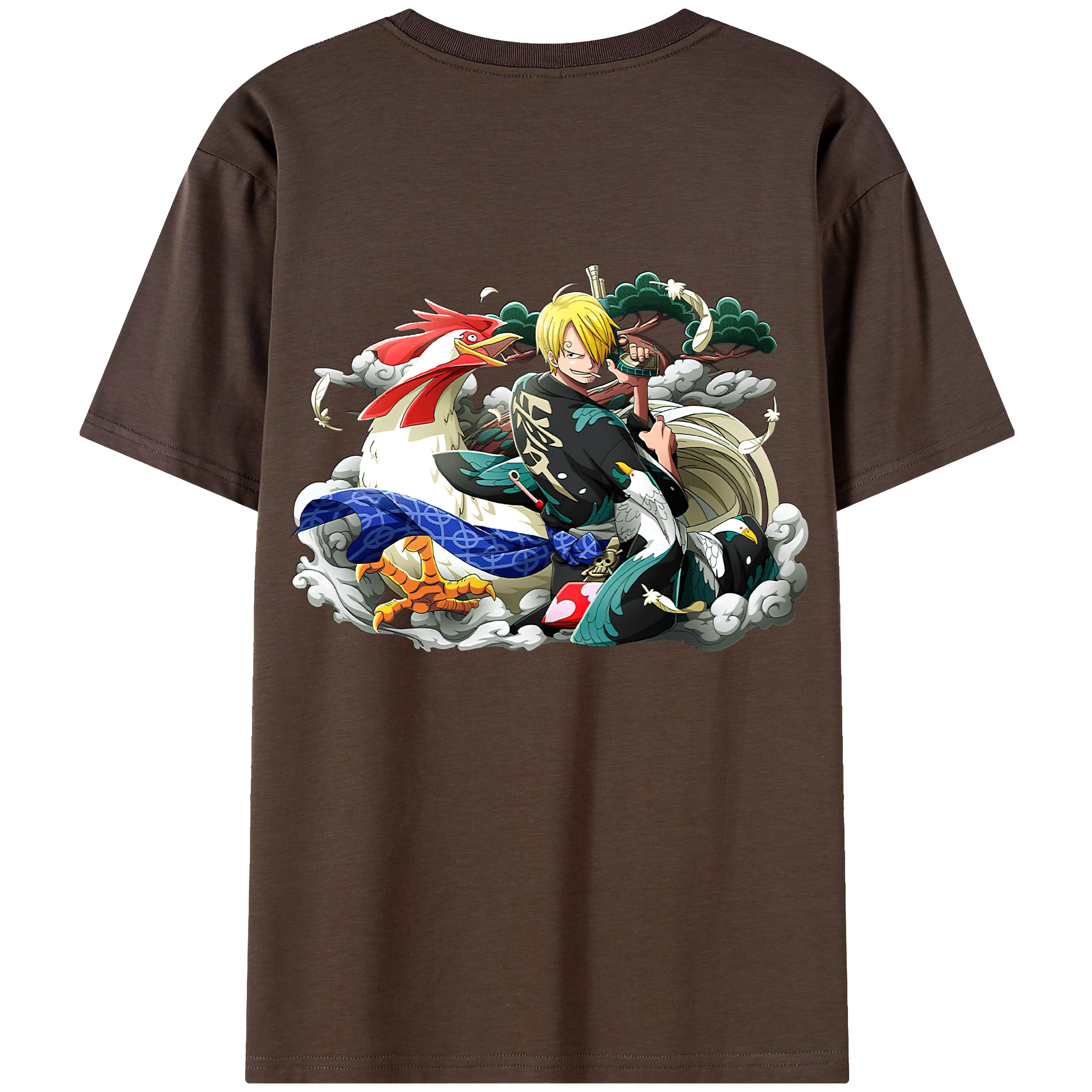 ワンピース サンジ ONE PIECE Sanji 綿100％半袖Tシャツ（背面プリント）