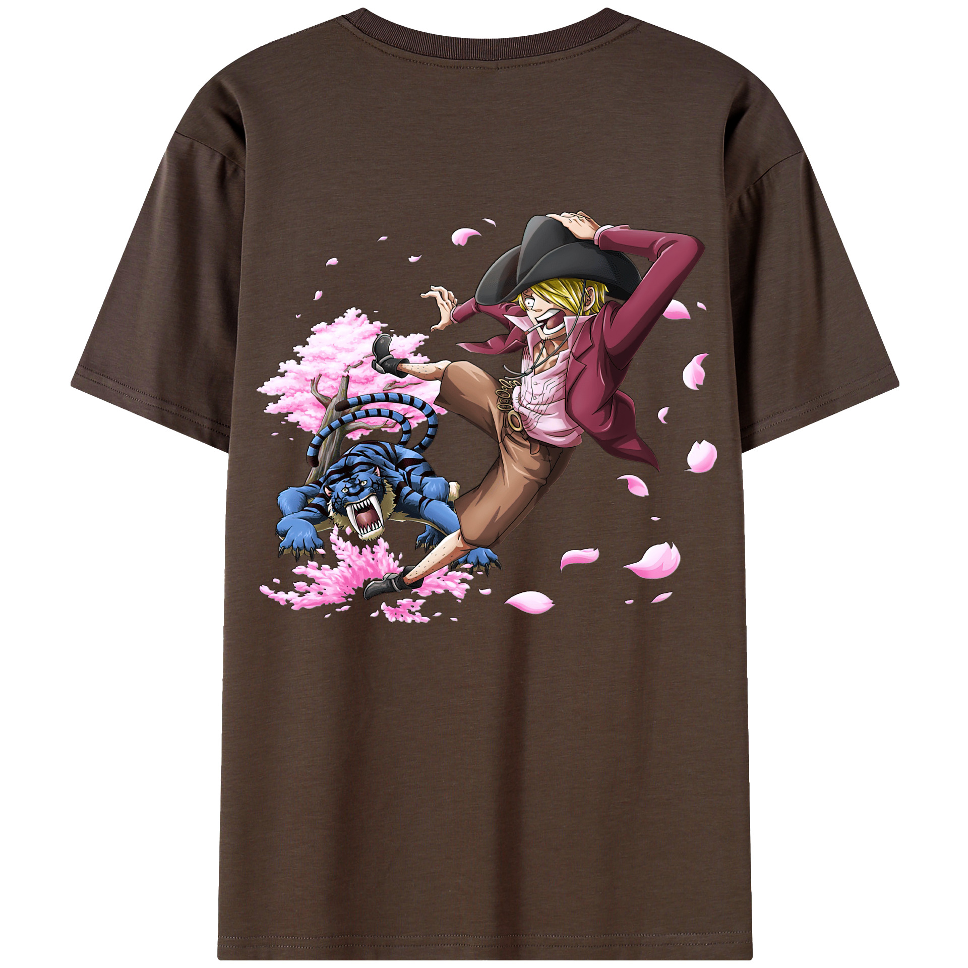 ワンピース サンジ ONE PIECE Sanji 綿100％半袖Tシャツ（背面プリント）
