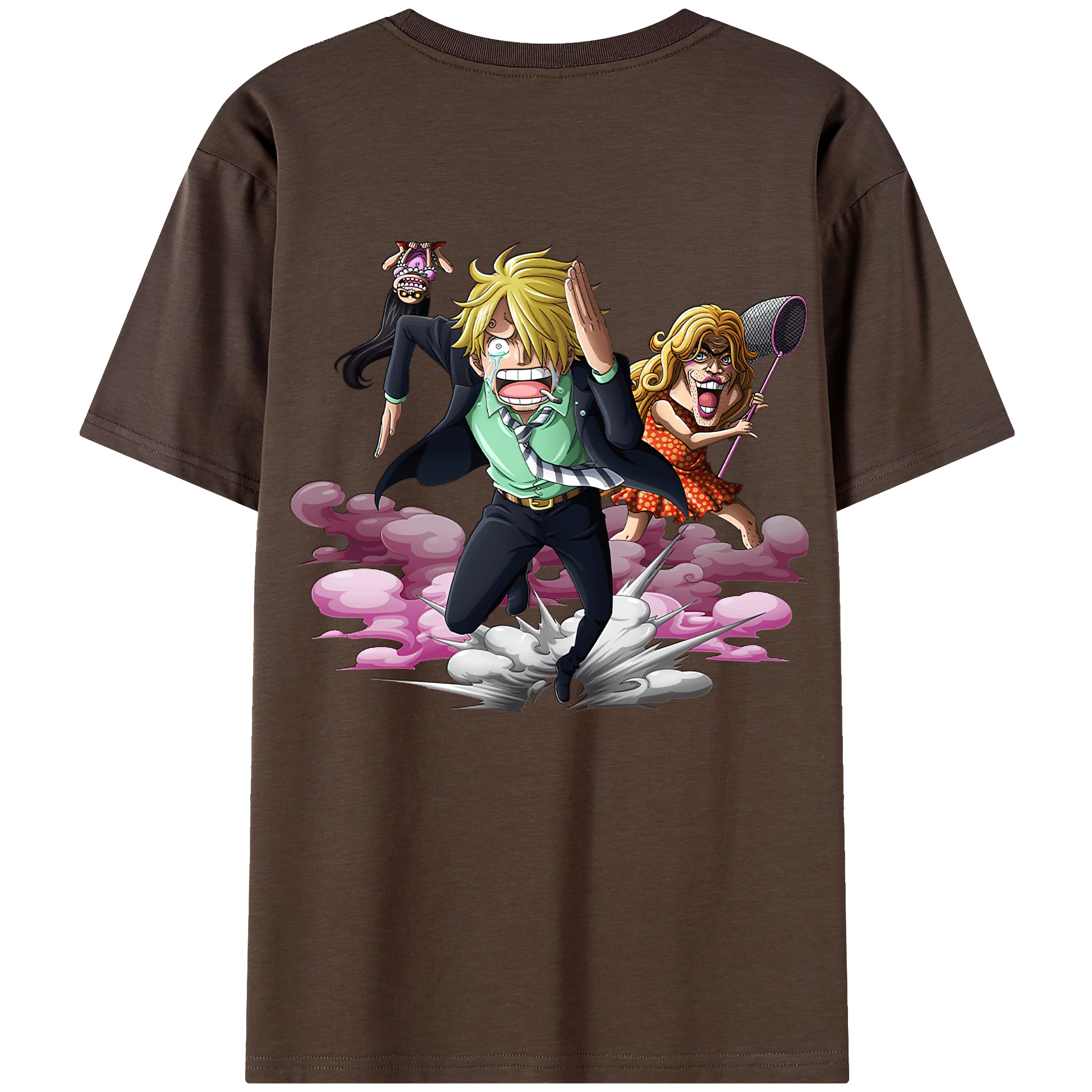 ワンピース サンジ ONE PIECE Sanji 綿100％半袖Tシャツ（背面プリント）