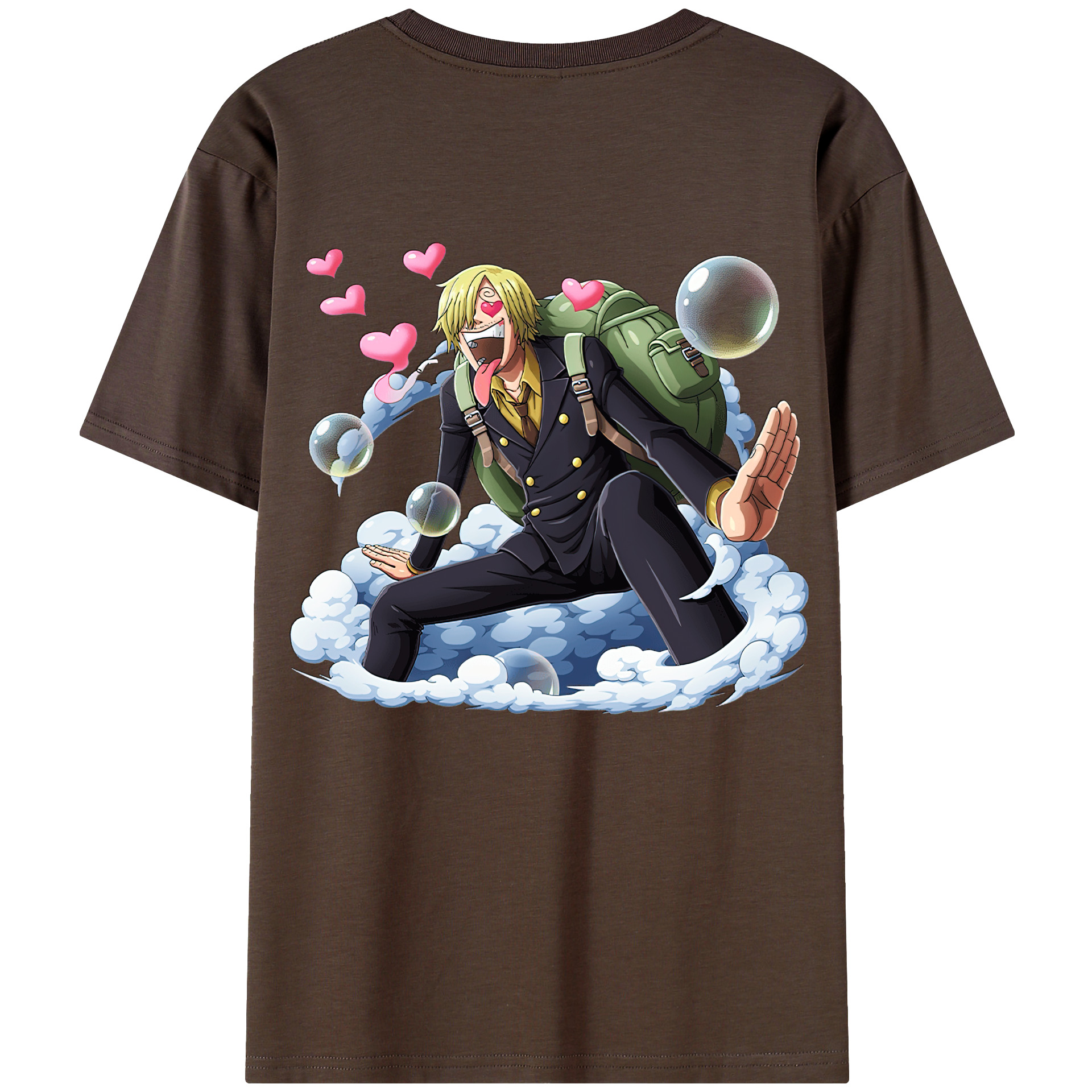 ワンピース サンジ ONE PIECE Sanji 綿100％半袖Tシャツ（背面プリント）