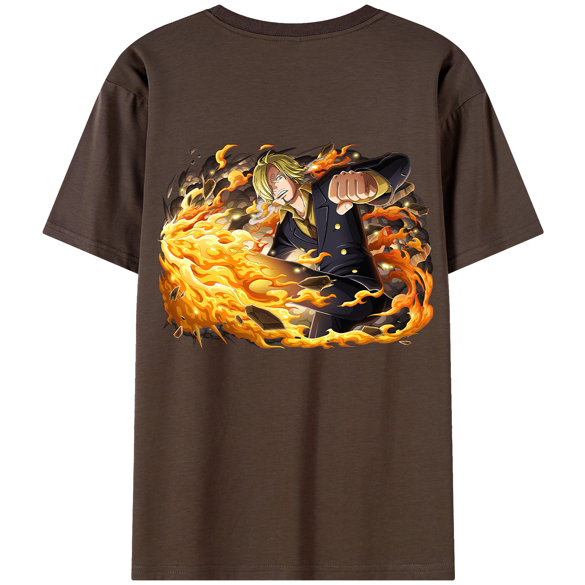 ワンピース サンジ ONE PIECE Sanji 綿100％半袖Tシャツ（背面プリント）