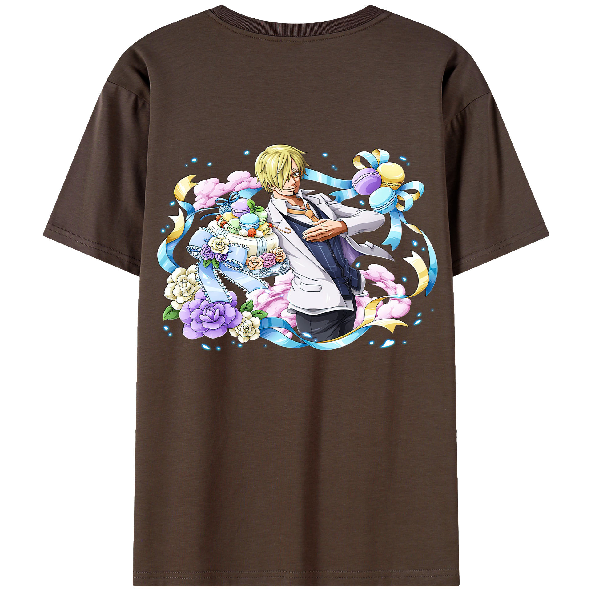 ワンピース サンジ ONE PIECE Sanji 綿100％半袖Tシャツ（背面プリント）