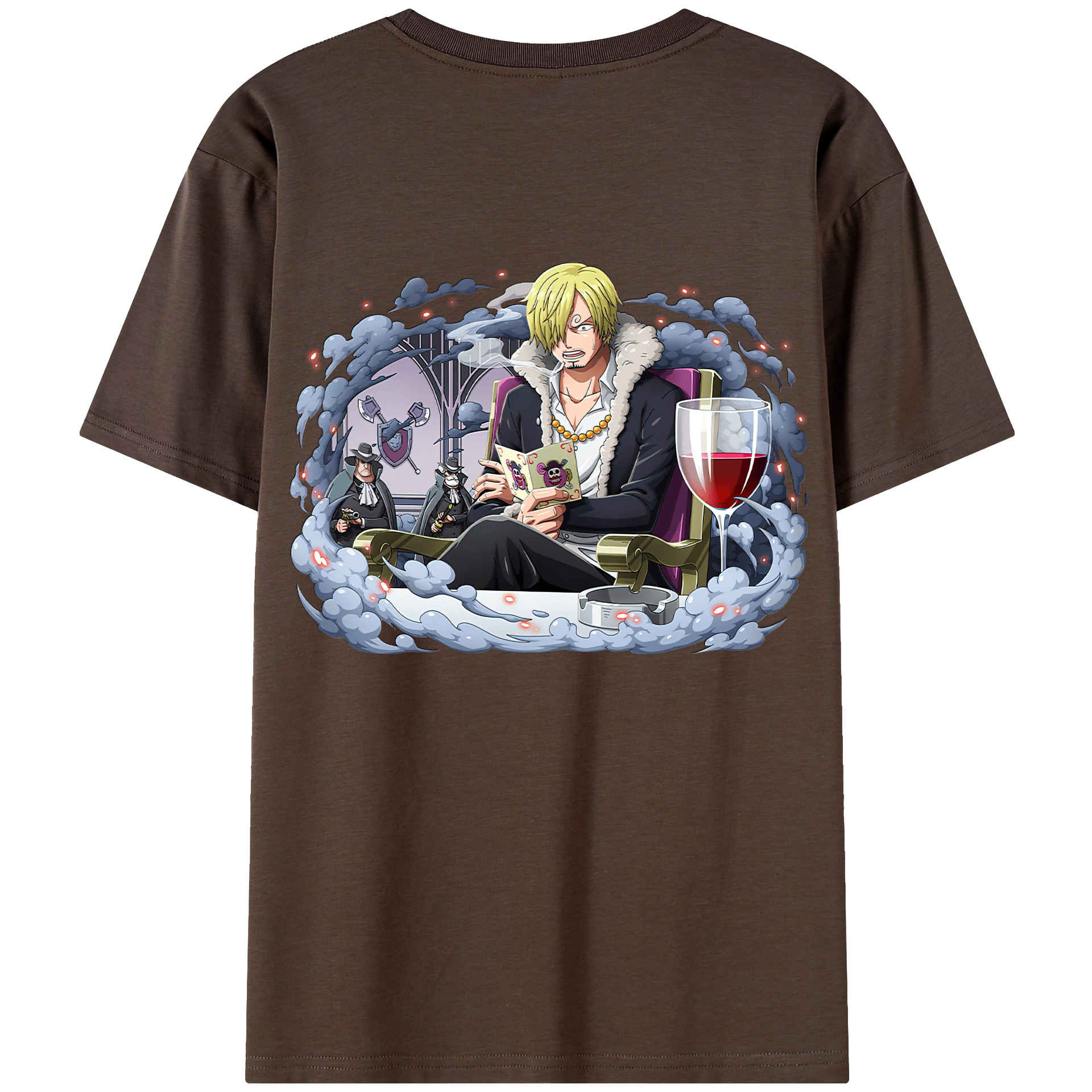 ワンピース サンジ ONE PIECE Sanji 綿100％半袖Tシャツ（背面プリント）