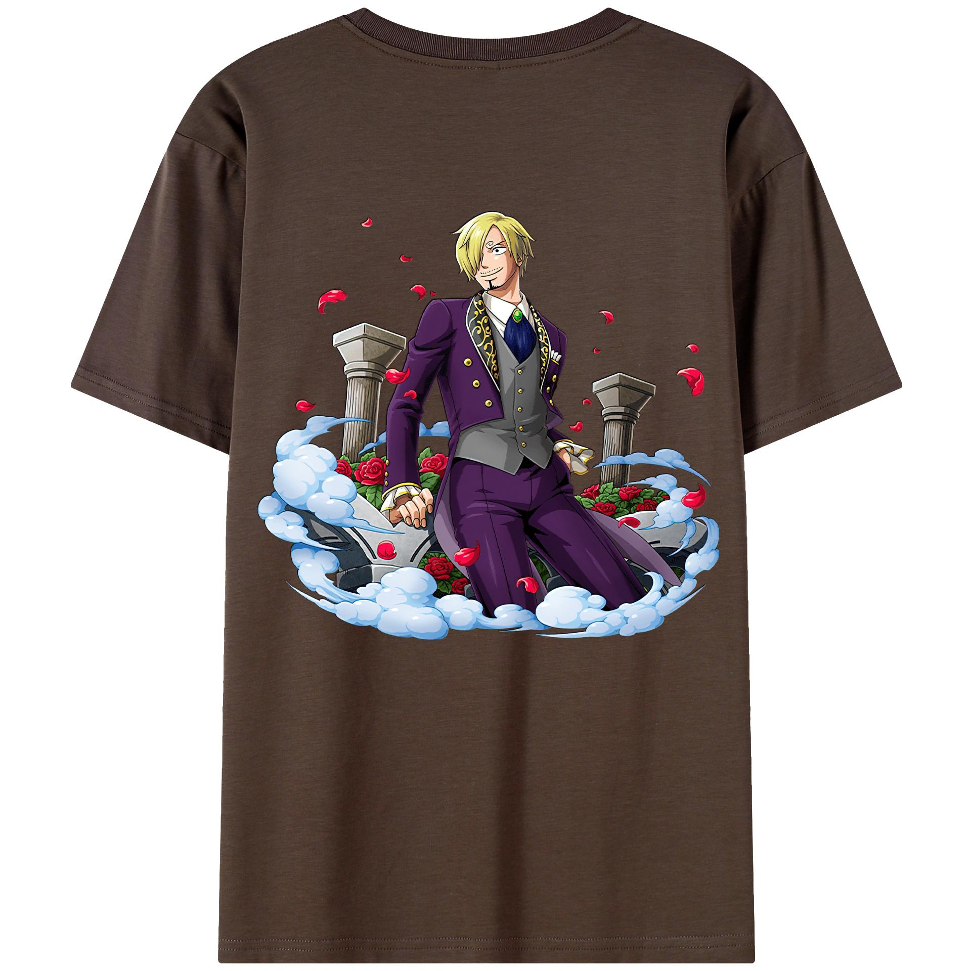 ワンピース サンジ ONE PIECE Sanji 綿100％半袖Tシャツ（背面プリント）