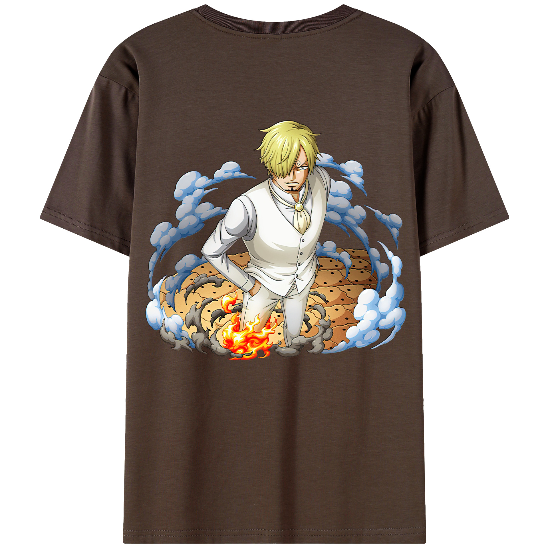 ワンピース サンジ ONE PIECE Sanji 綿100％半袖Tシャツ（背面プリント）