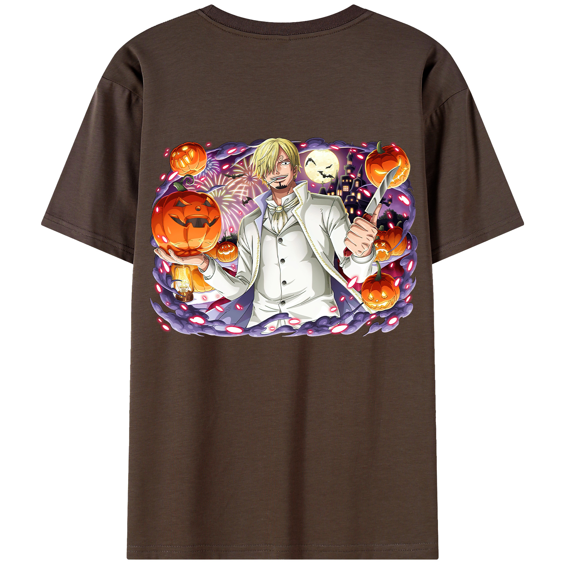 ワンピース サンジ ONE PIECE Sanji 綿100％半袖Tシャツ（背面プリント）