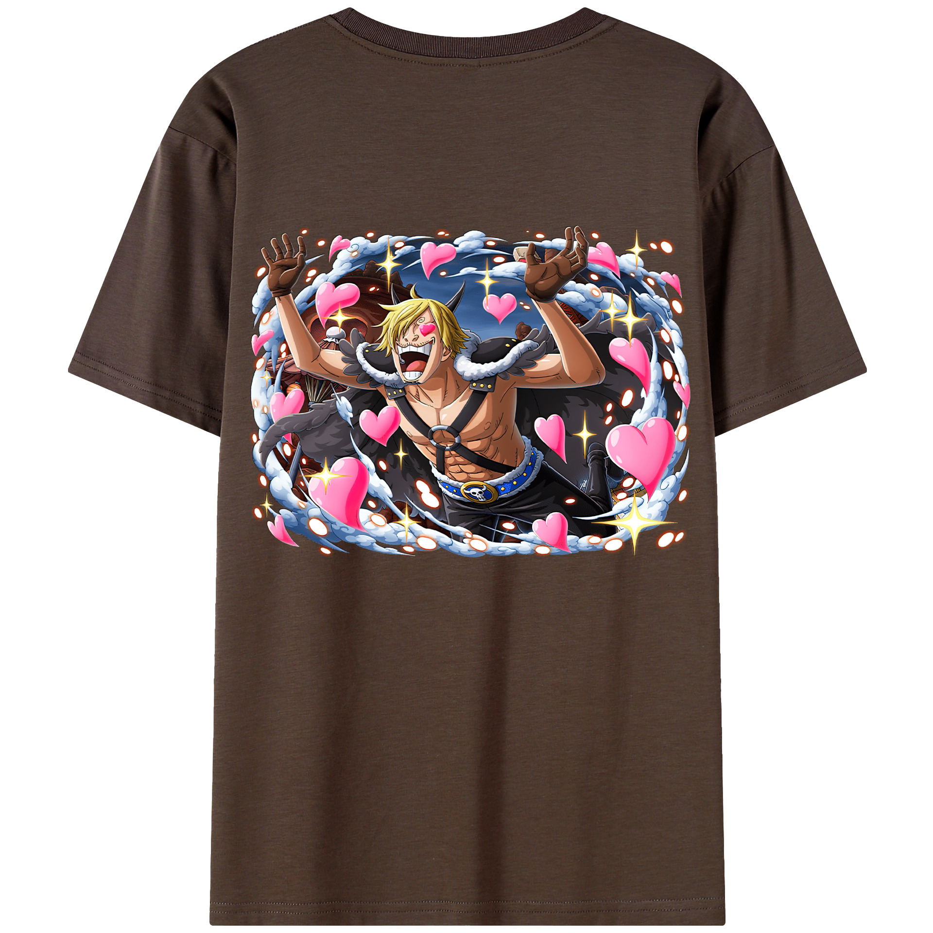 ワンピース サンジ ONE PIECE Sanji 綿100％半袖Tシャツ（背面プリント）