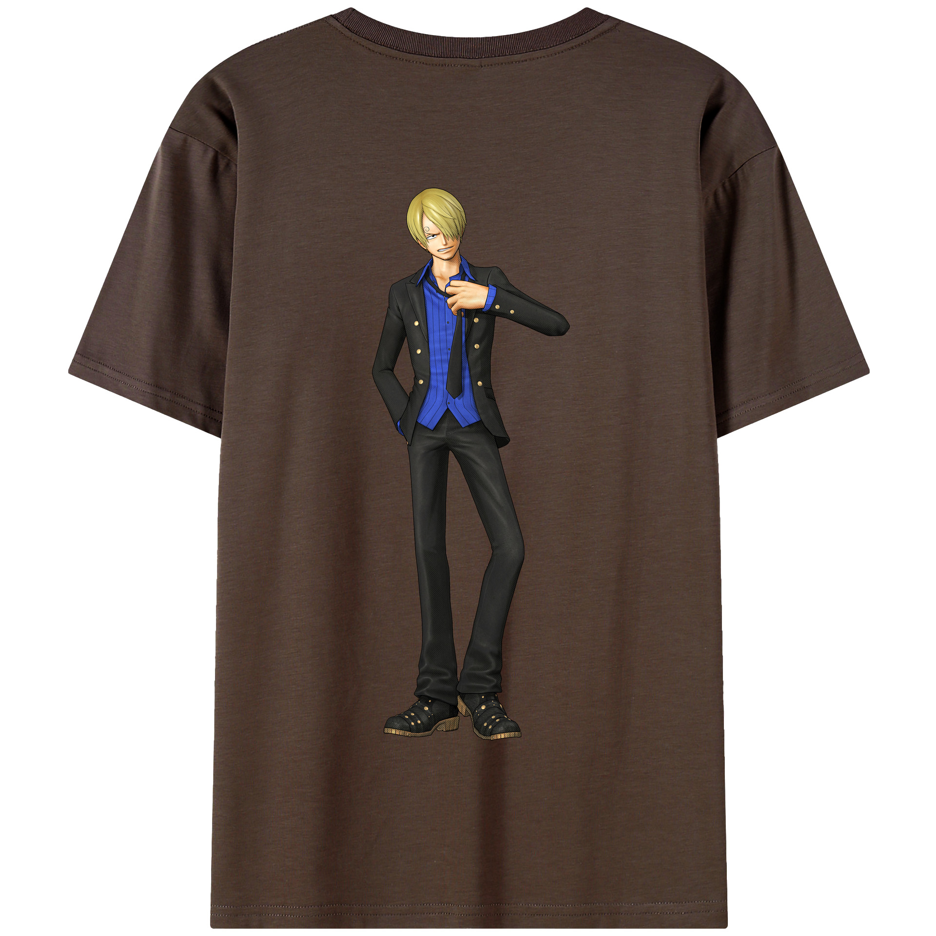 ワンピース サンジ ONE PIECE Sanji 綿100％半袖Tシャツ（背面プリント）