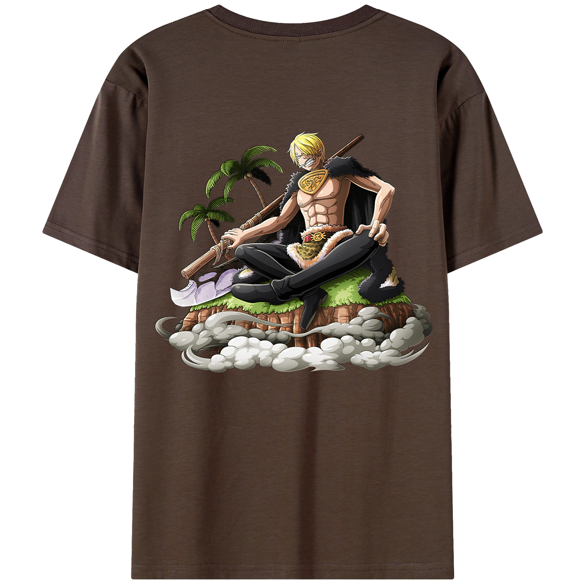 ワンピース サンジ ONE PIECE Sanji 綿100％半袖Tシャツ（背面プリント）