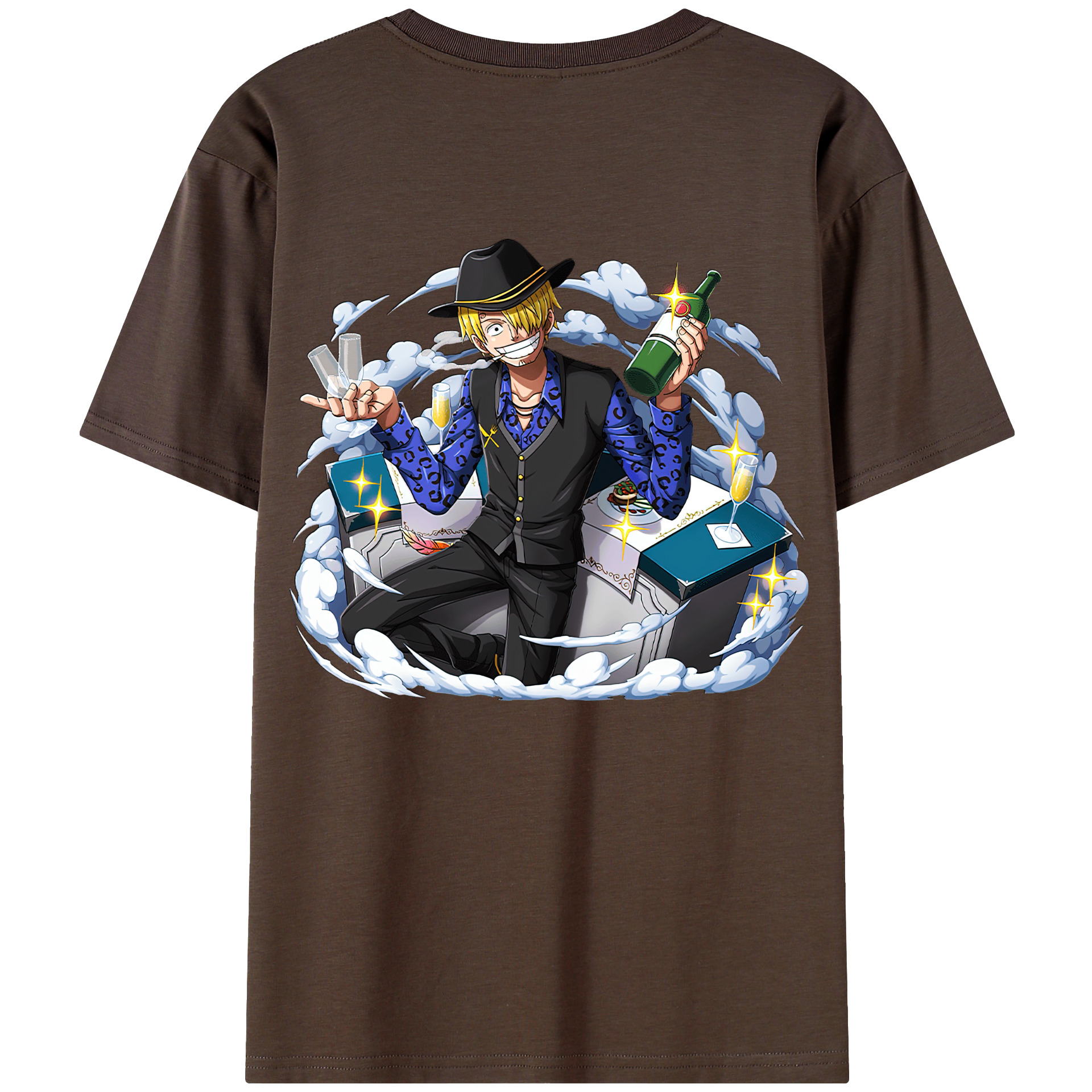ワンピース サンジ ONE PIECE Sanji 綿100％半袖Tシャツ（背面プリント）