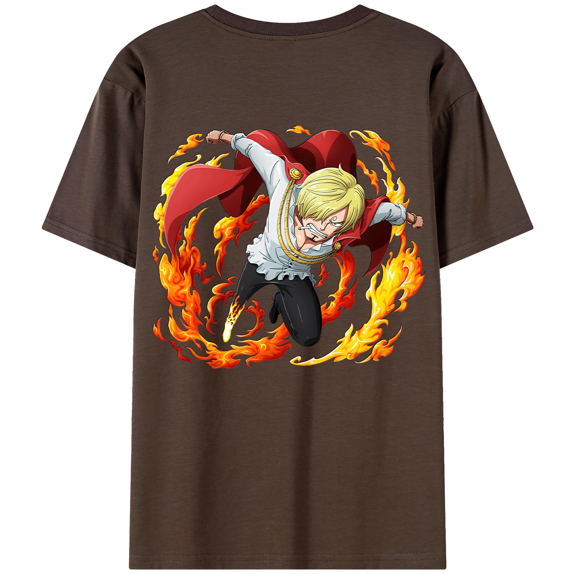 ワンピース サンジ ONE PIECE Sanji 綿100％半袖Tシャツ（背面プリント）